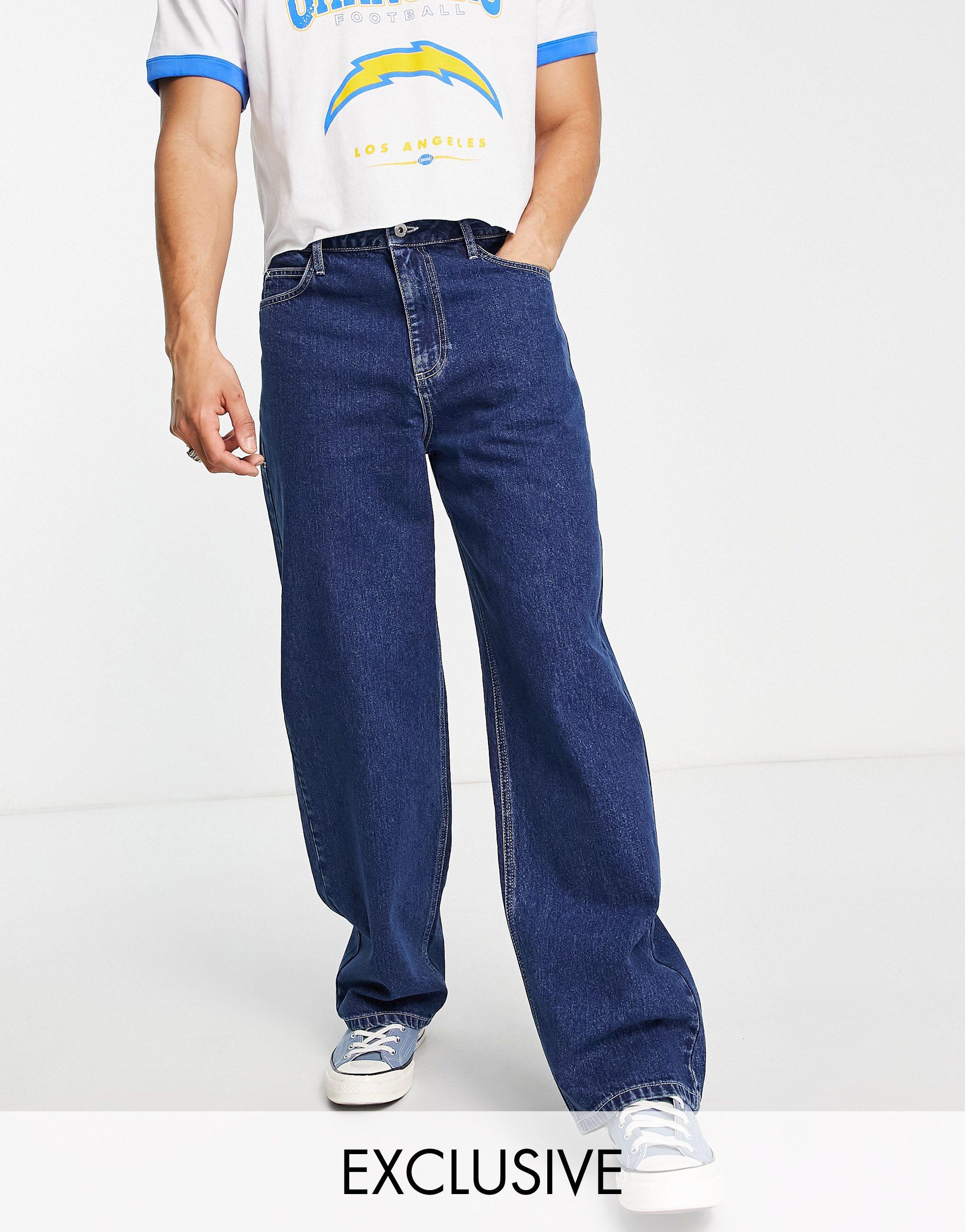 Collusion X014 Extreme 90s baggy Jeans in Blue for Men | Lyst Canada
