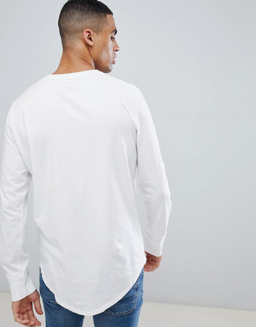 Hollister Curved Hem Long Sleeve T 