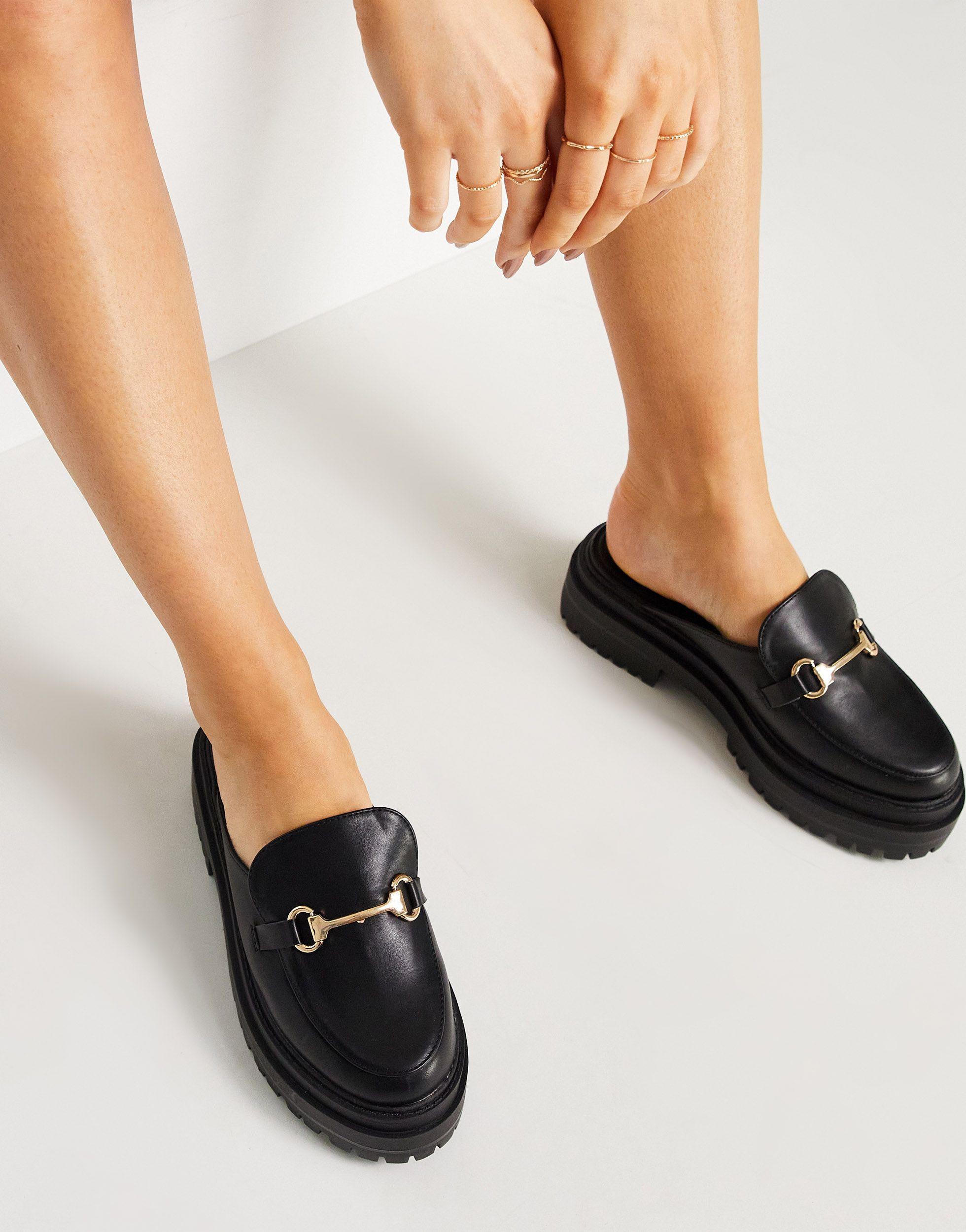 Backless clearance black loafers