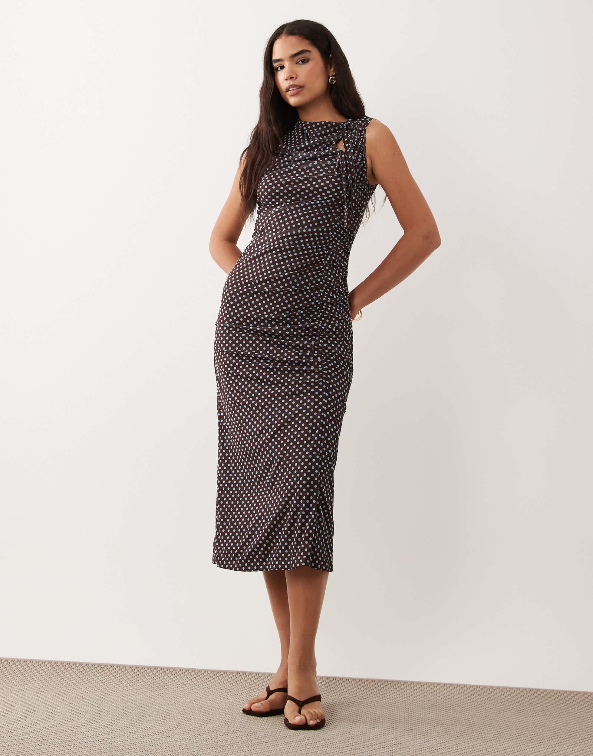 ghospell ruched midi dress Texture that moves with you. The Prisha Midi Dress, ruched, asymmetric, and made to be worn your way. #Ghospell #classinsession