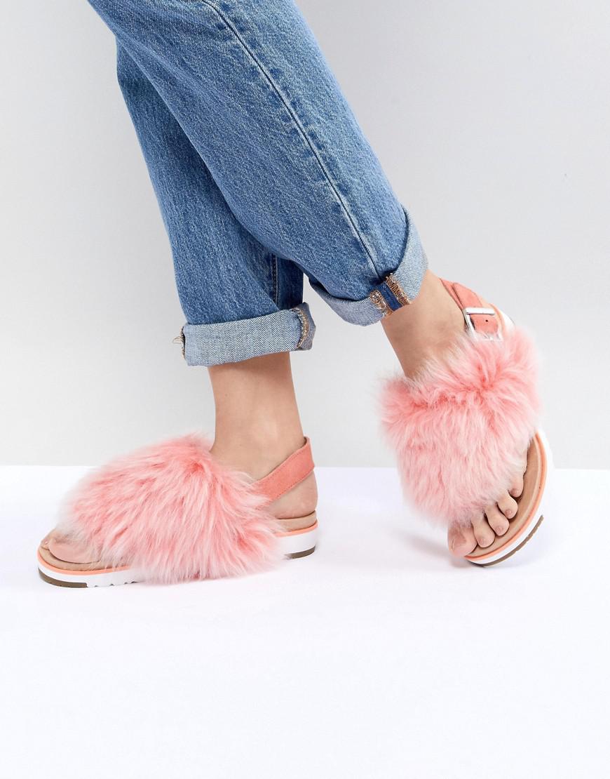 furry ugg sandals