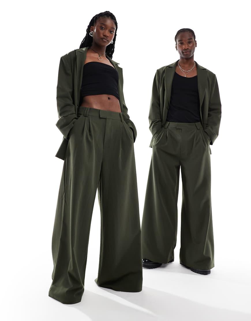 Collusion Unisex Co-ord Wide Leg Trousers in Black | Lyst UK