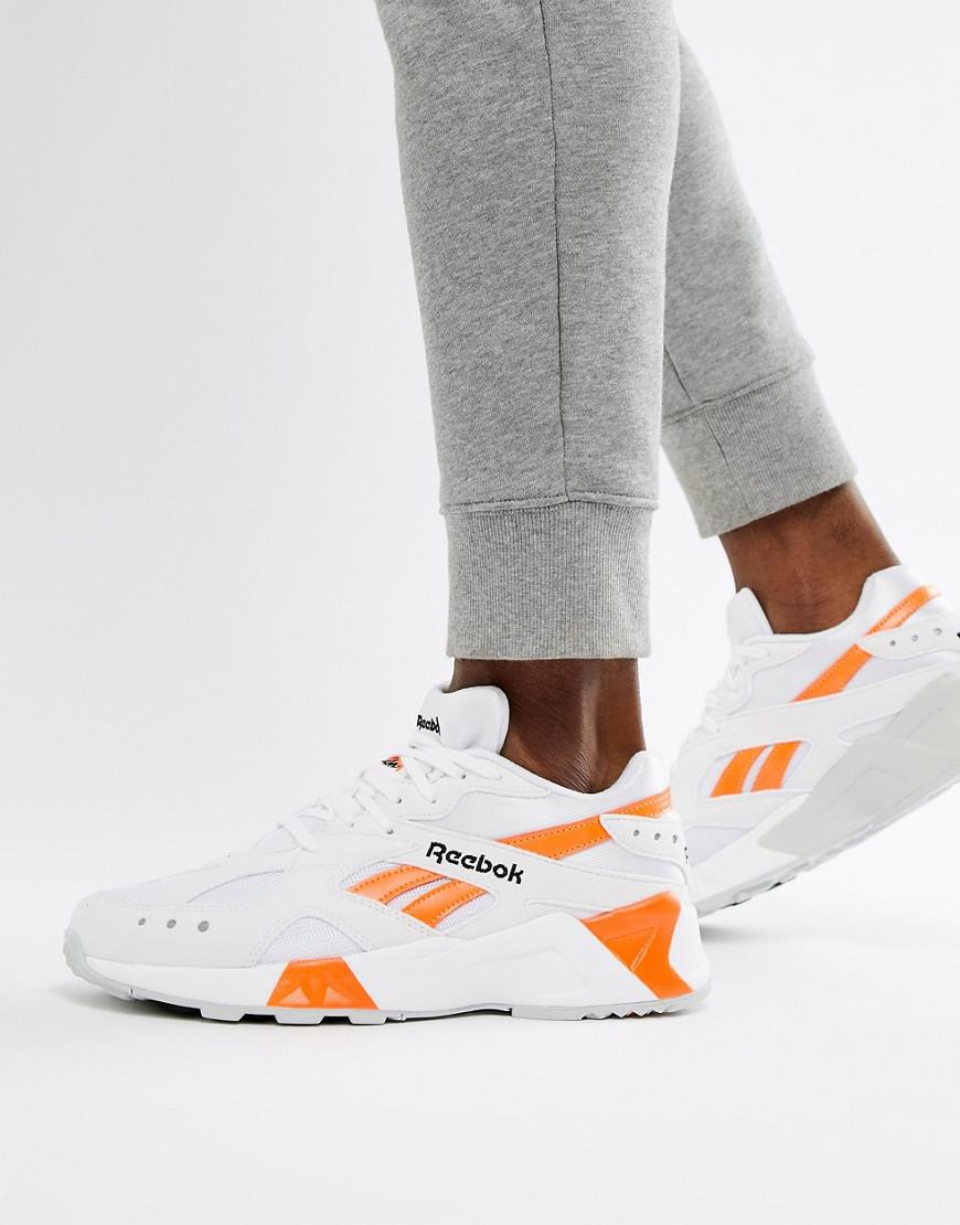reebok aztrek sneakers in white