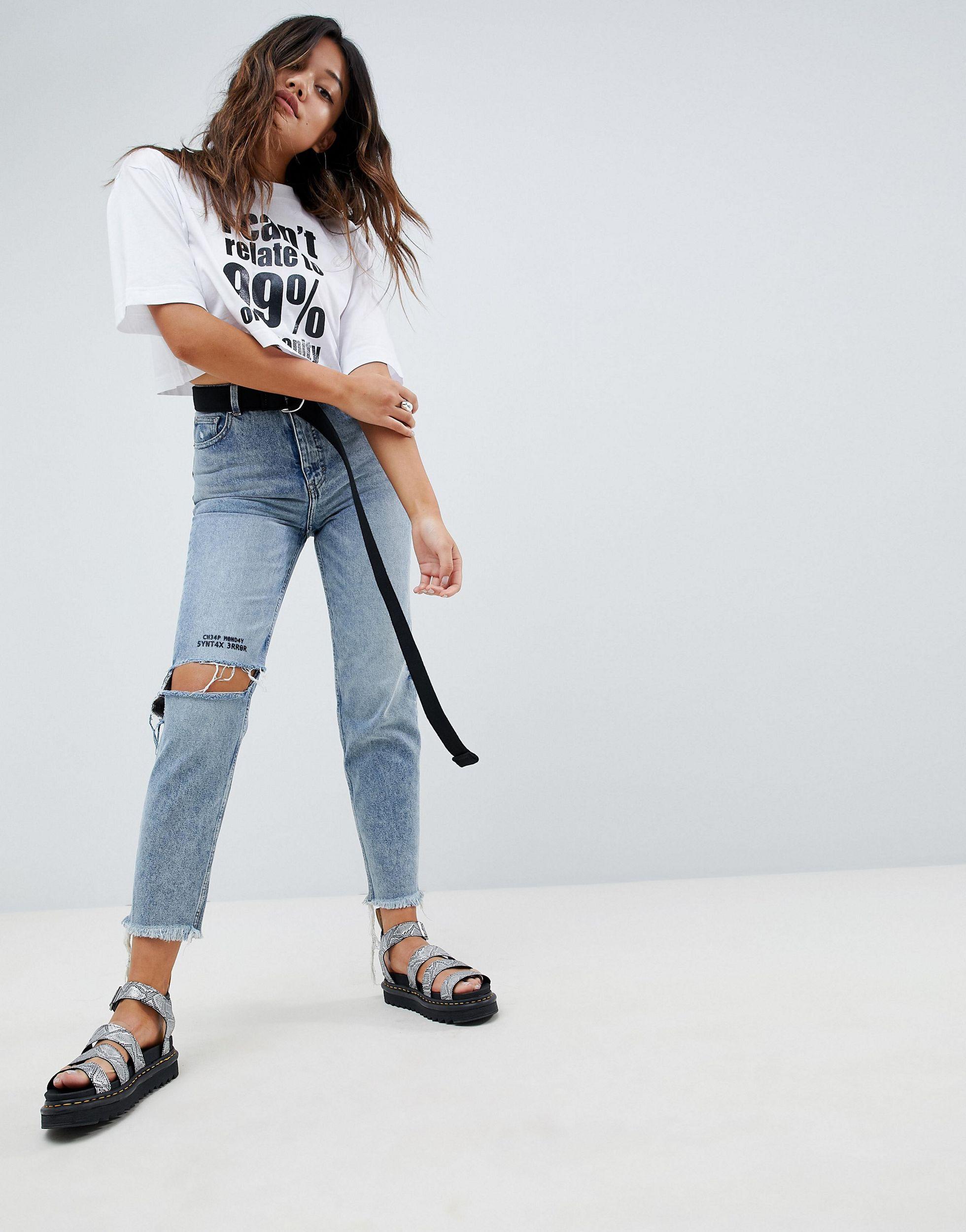 Cheap Monday Mom Jean in Blue | Lyst