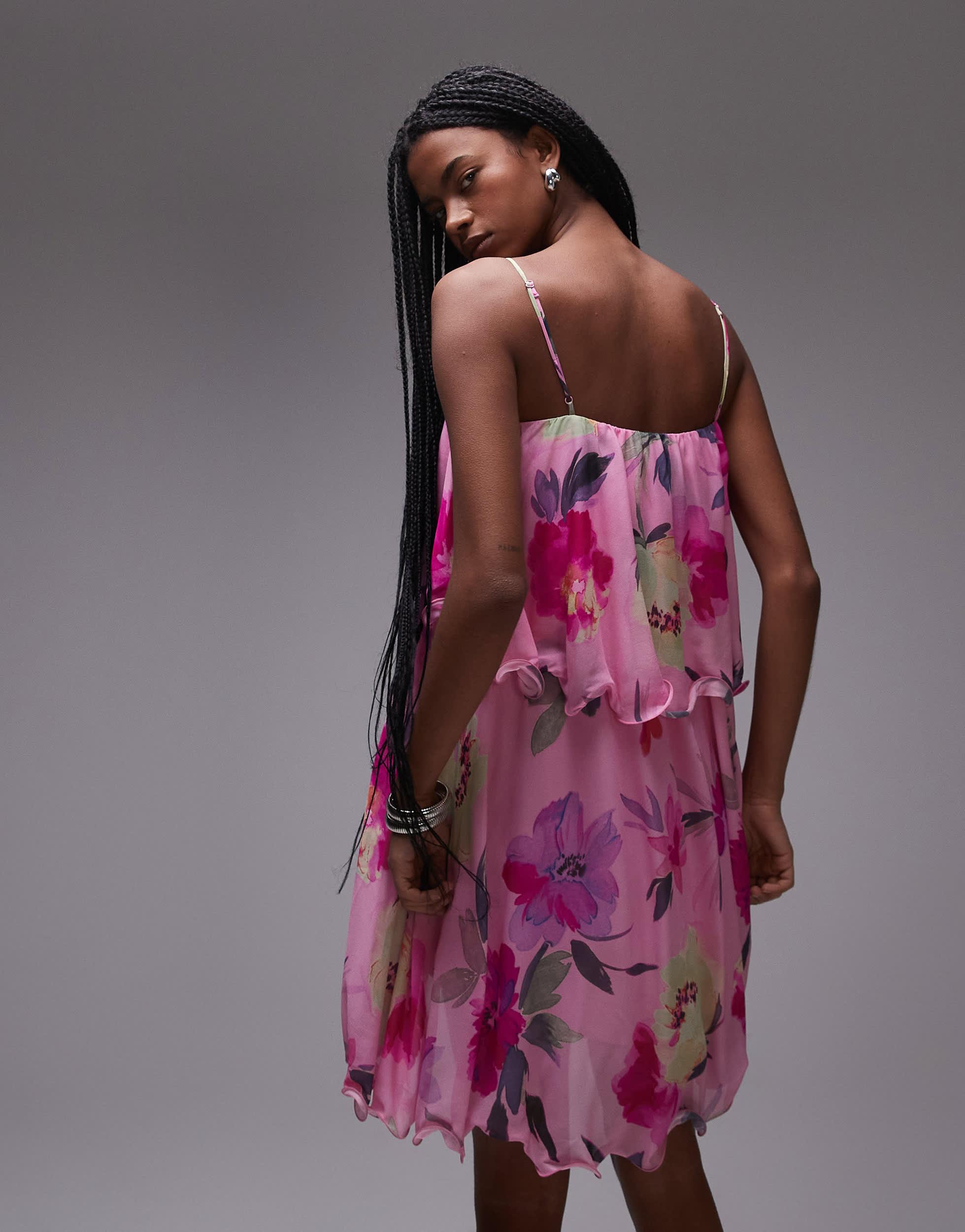 dolce & gabbana off the shoulder lily print dress Dolce & Gabbana Purple Flower Embellished One Shoulder Dress