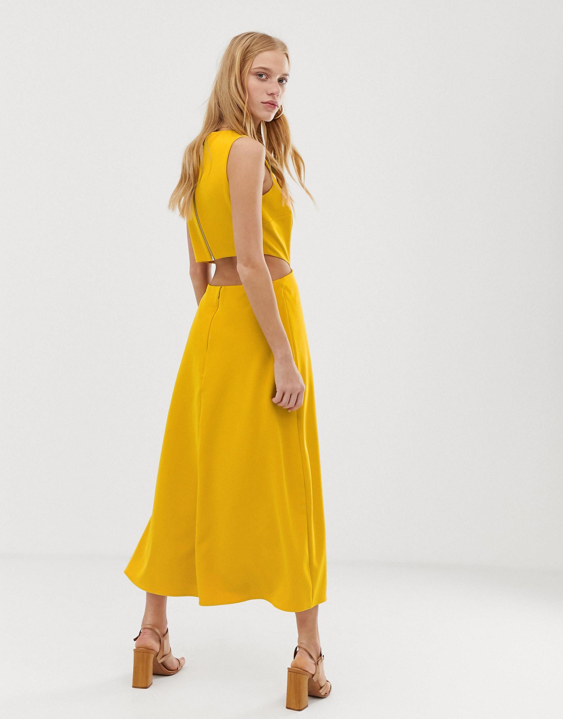warehouse yellow dress
