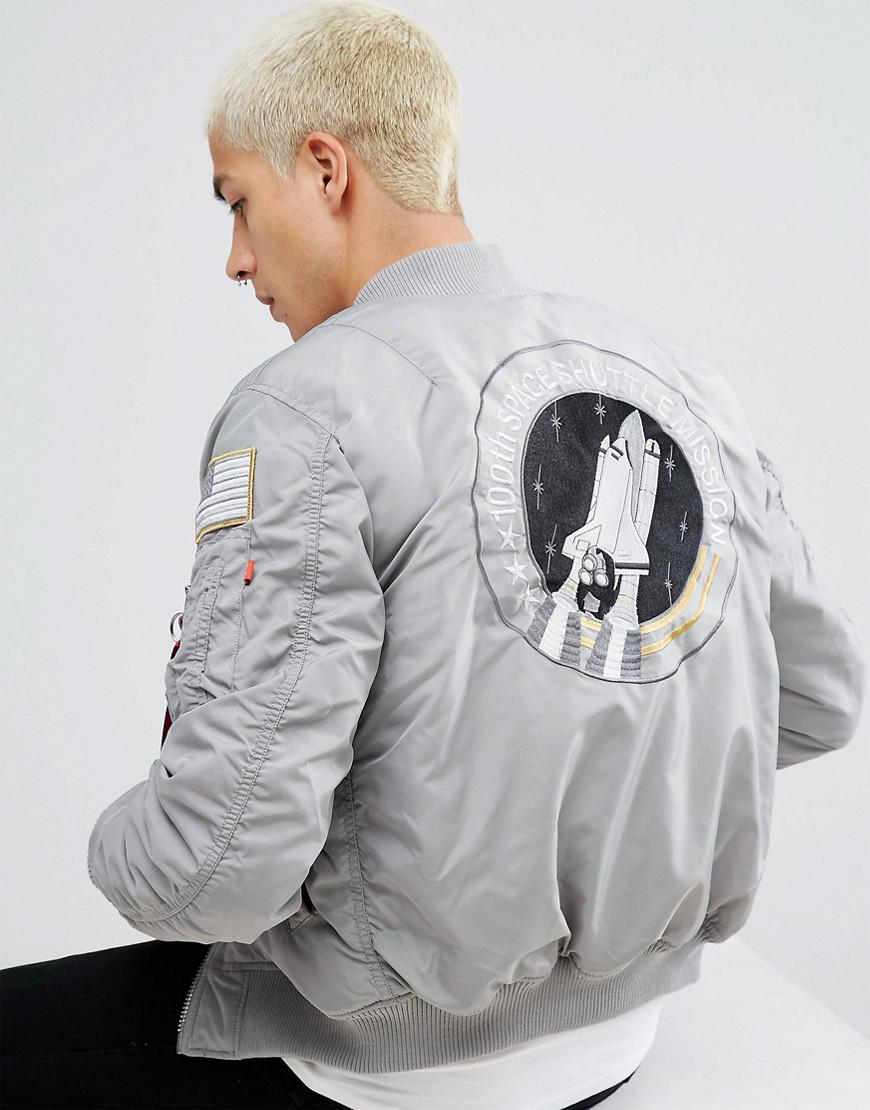 Nasa grey bomber jacket Clearance