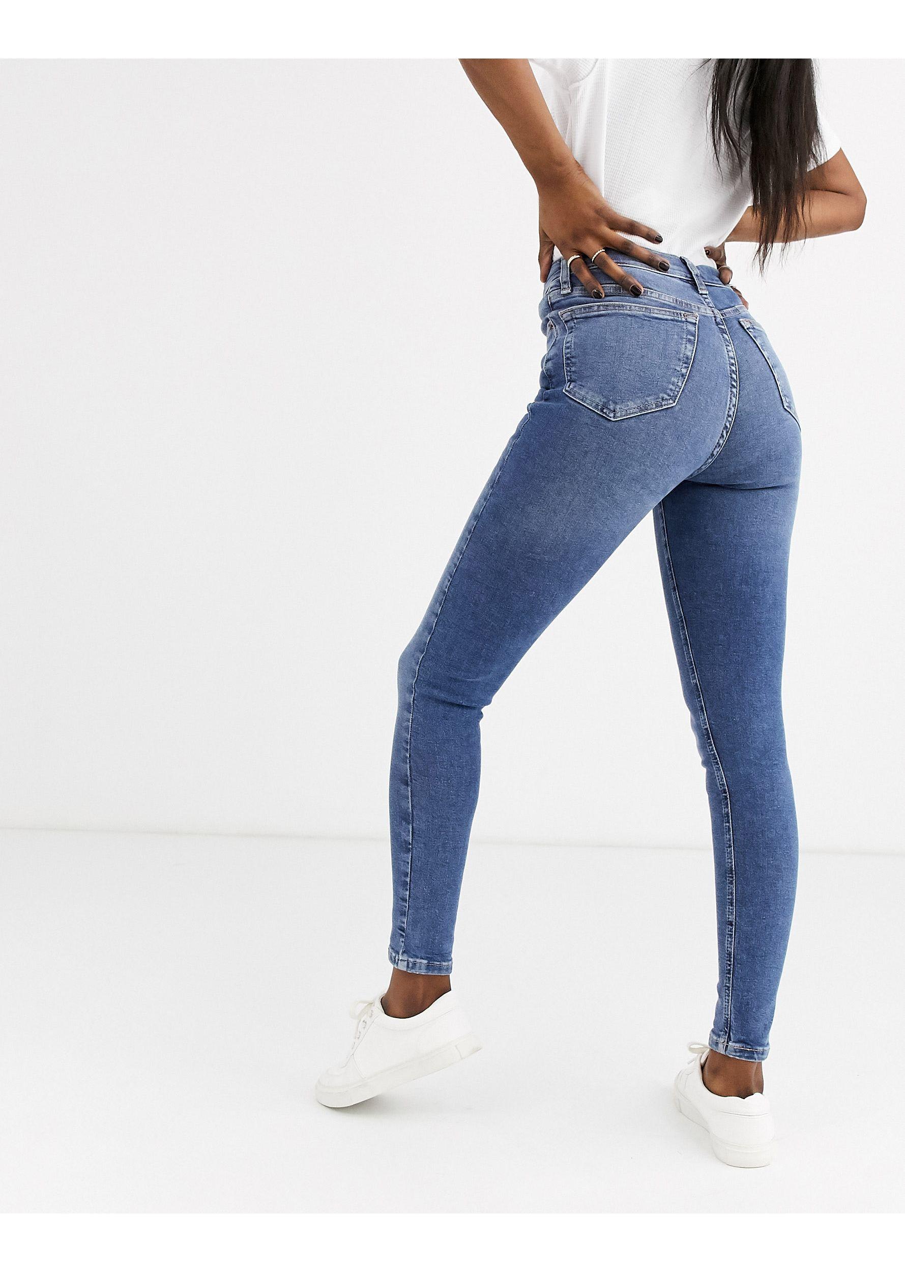 TOPSHOP Denim Jamie Jeans in Blue | Lyst
