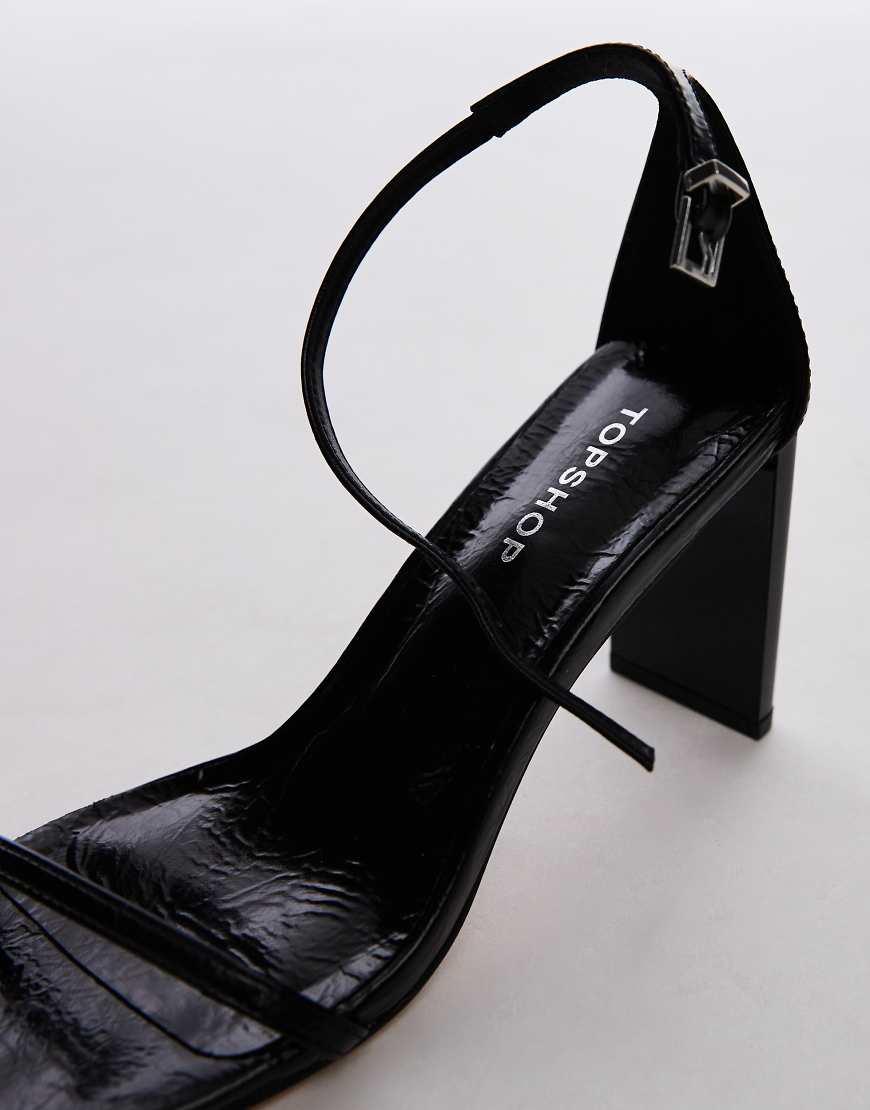 Topshop Barely There Mid Heels Topshop Wide Fit Raya Padded High