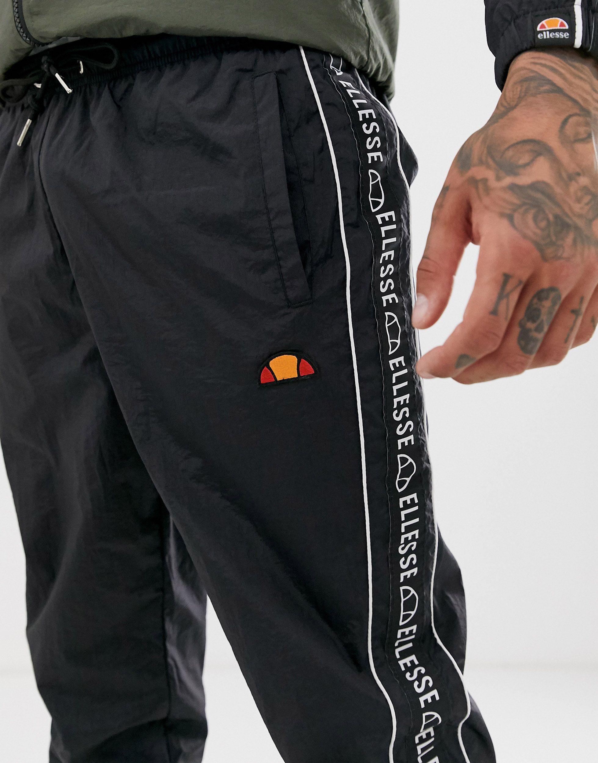 Ellesse Synthetisch Bandino - Trainingsbroek Met Bies in het Zwart voor  heren | Lyst NL