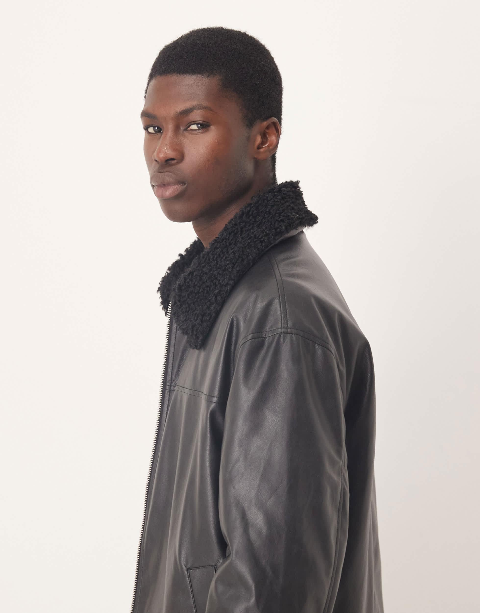 Harrington Jacket Asos Black Fur Jacket Buy Brown Jackets Coats