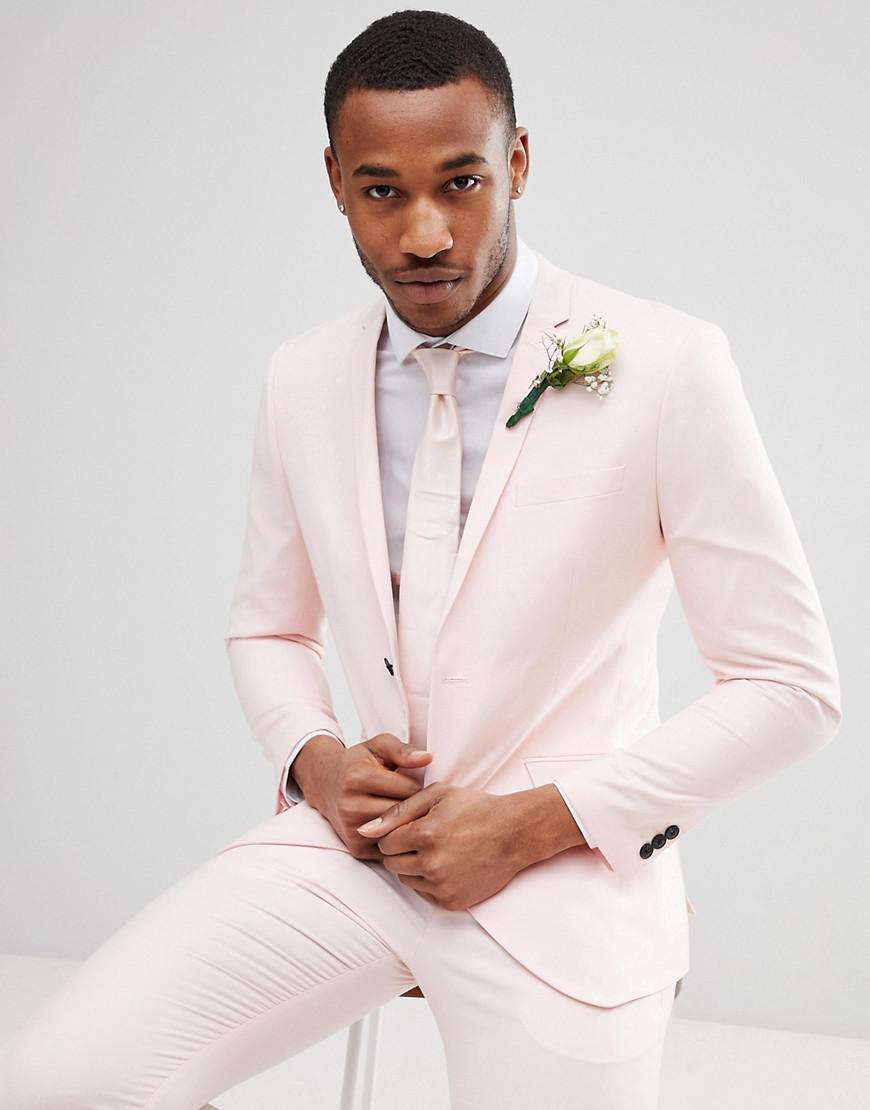 dusty pink suit jacket