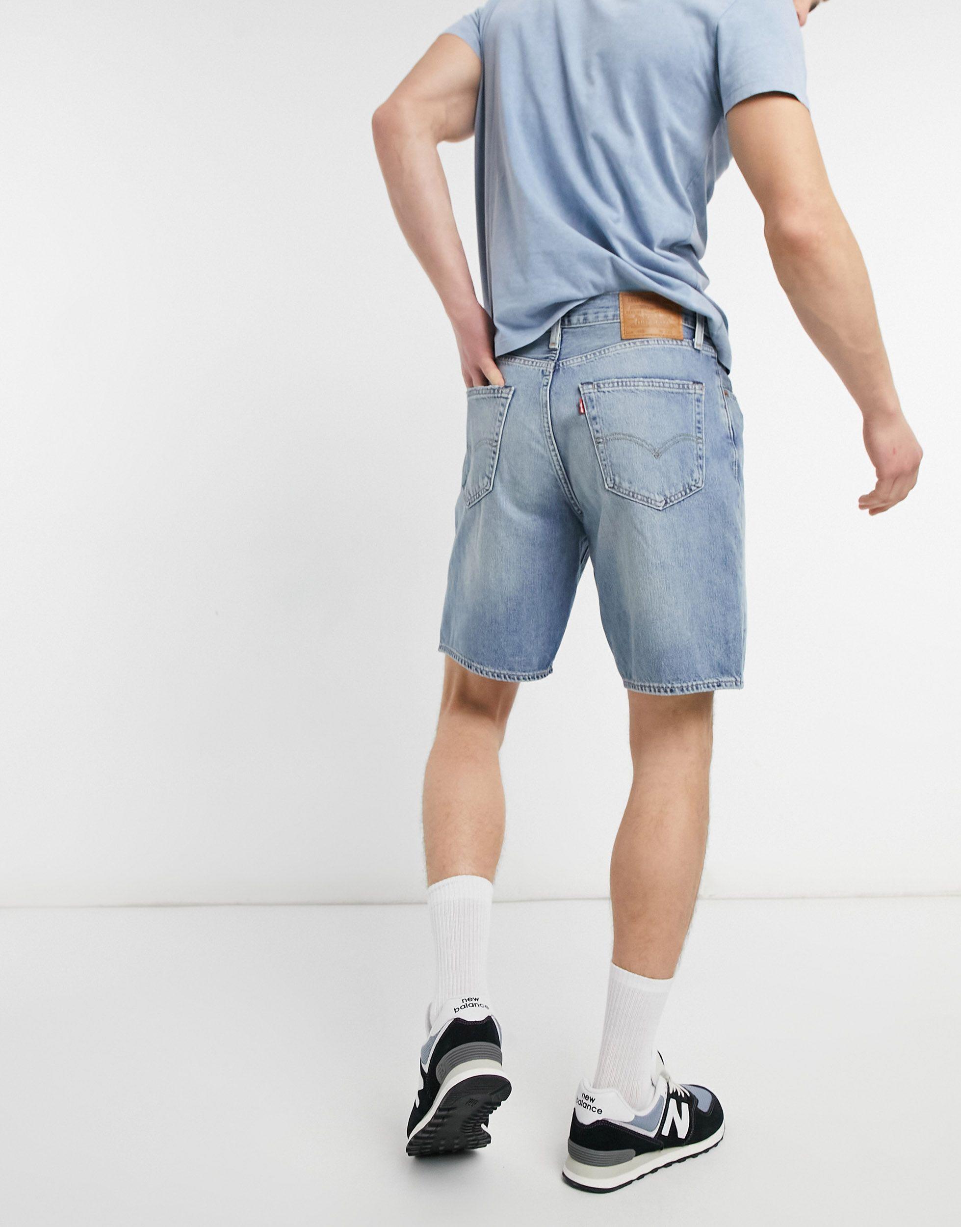 469 - pantaloncini di jeans ampi con lavaggio sugar bug chiaroLevi's in  Denim da Uomo colore Blu | Lyst