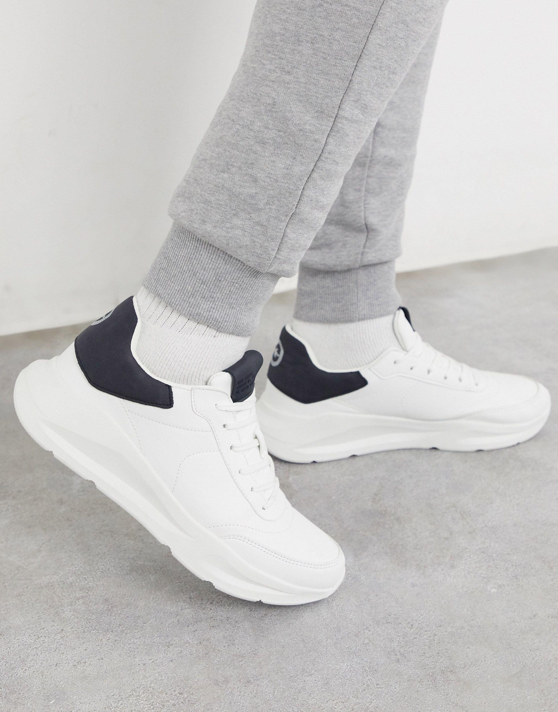 River Island Chunky Trainers in White 