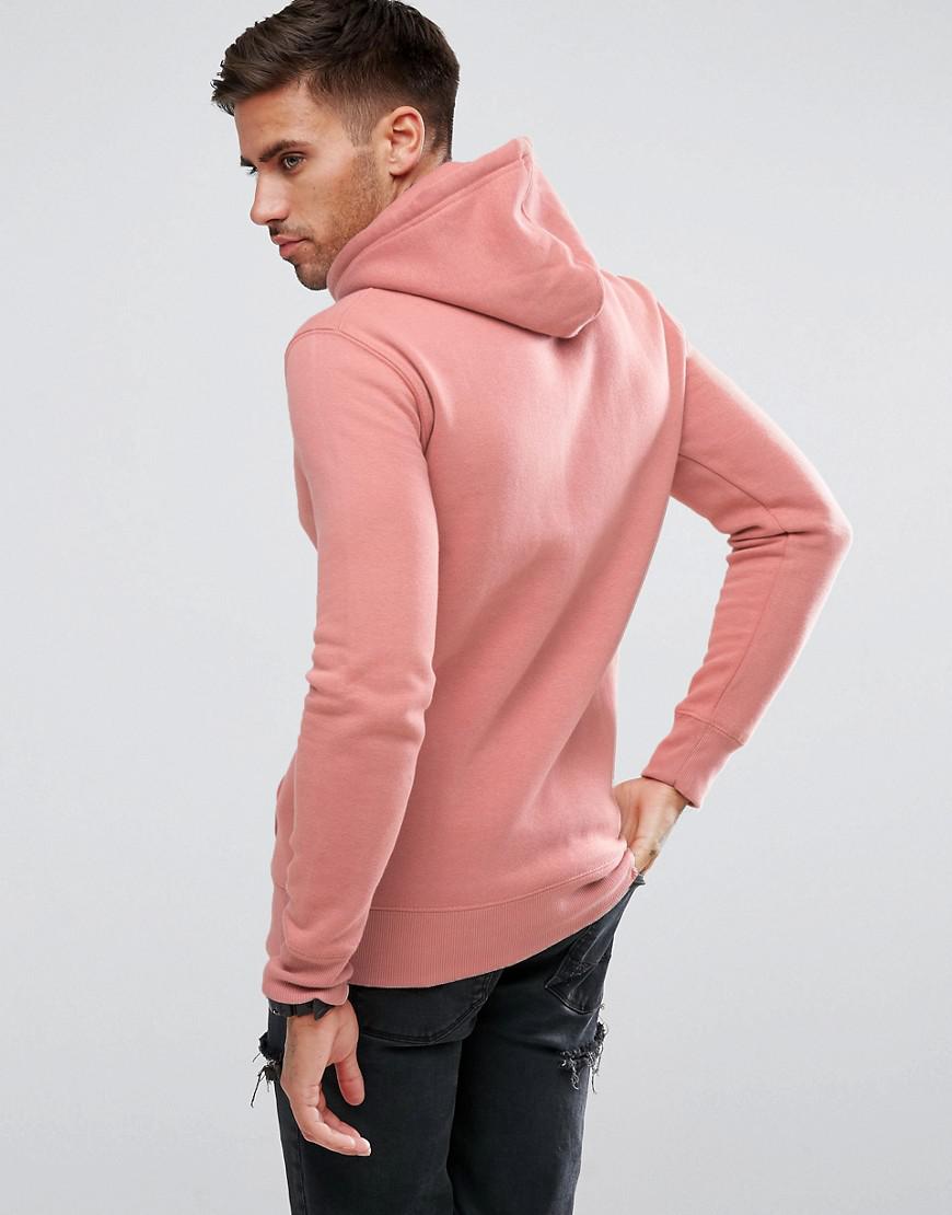hoodie pull and bear pink