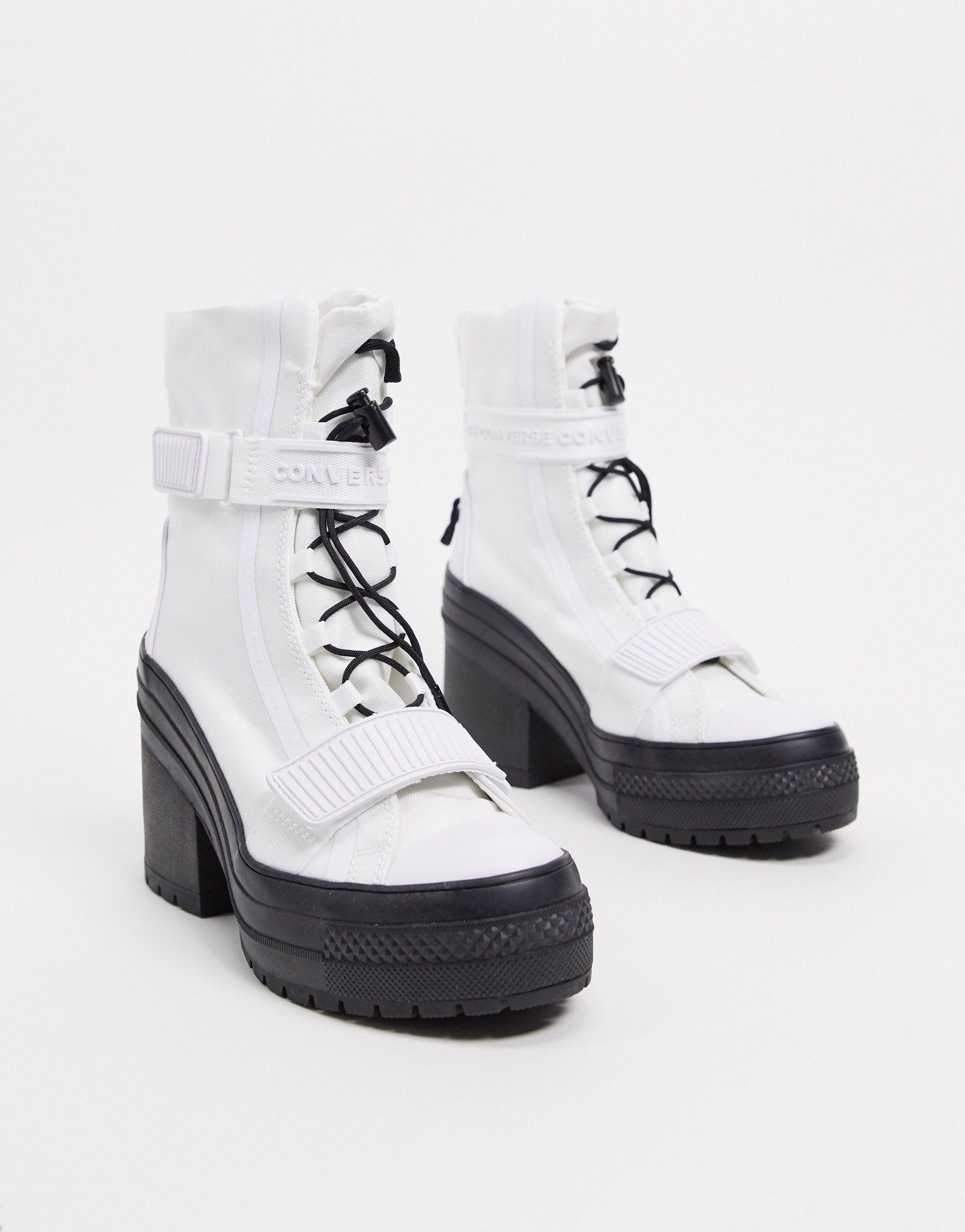 Converse Chuck Taylor All Star Heeled Boot in White |