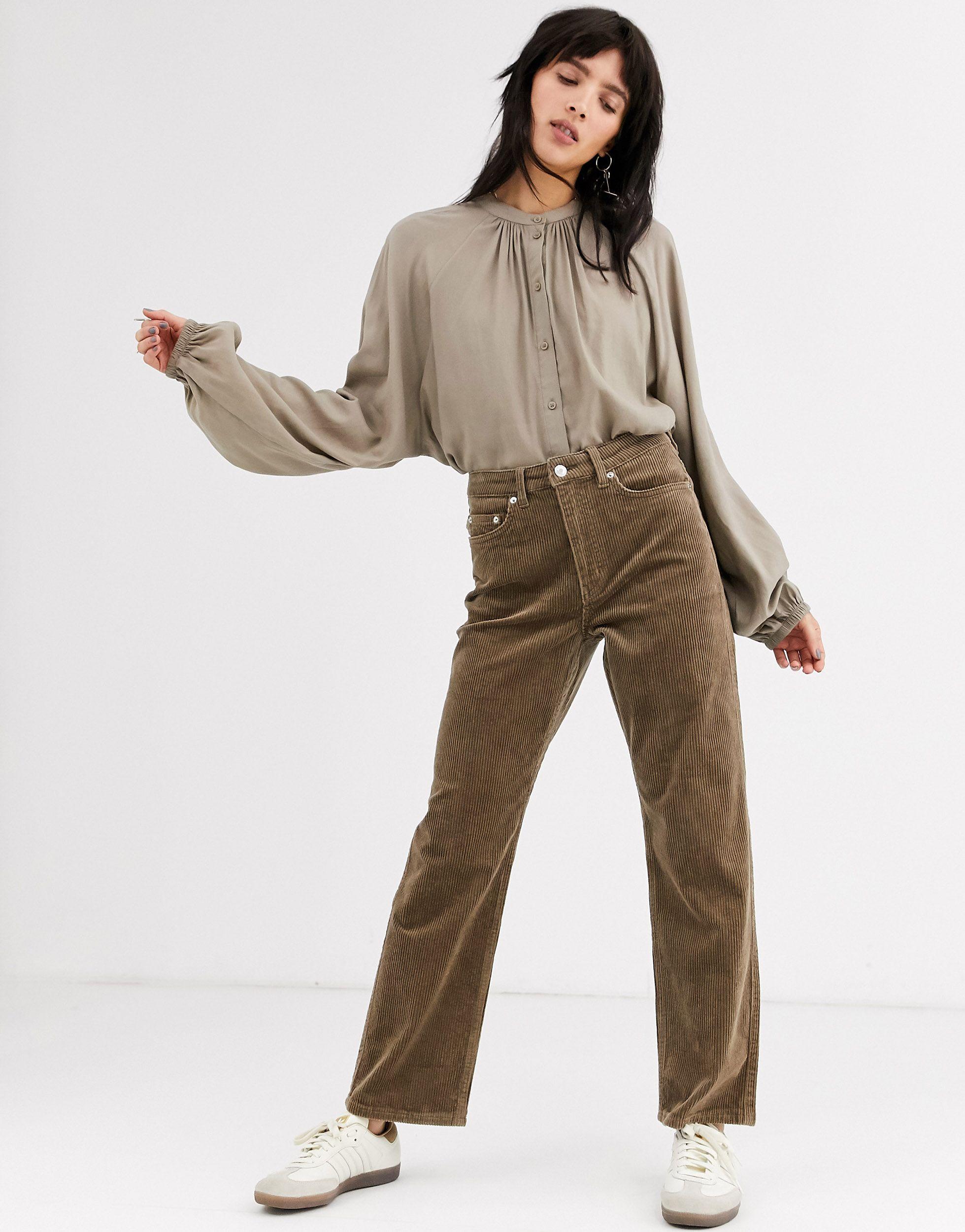 Weekday Row Corduroy Pants | Lyst