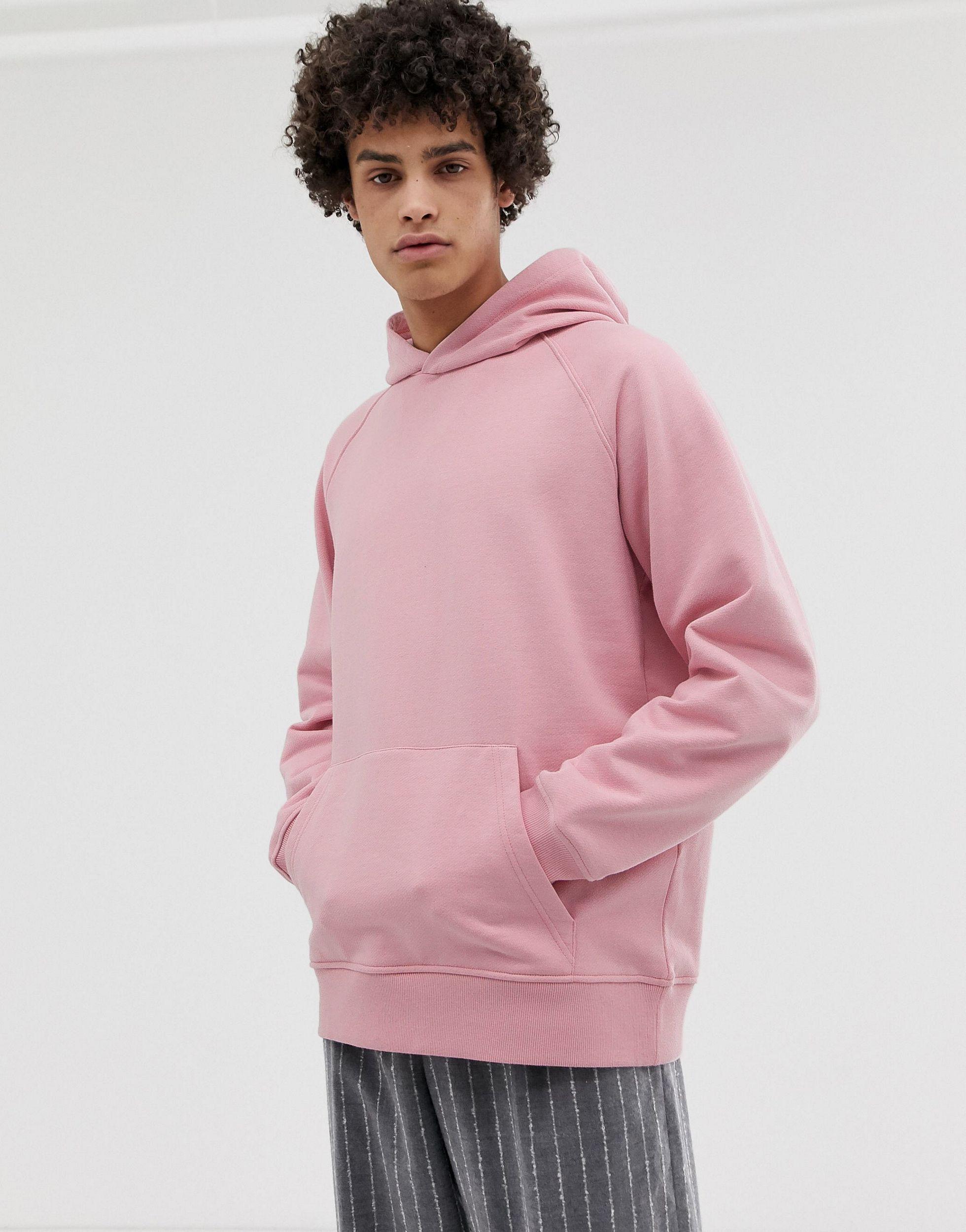 oversized pink hoodie mens