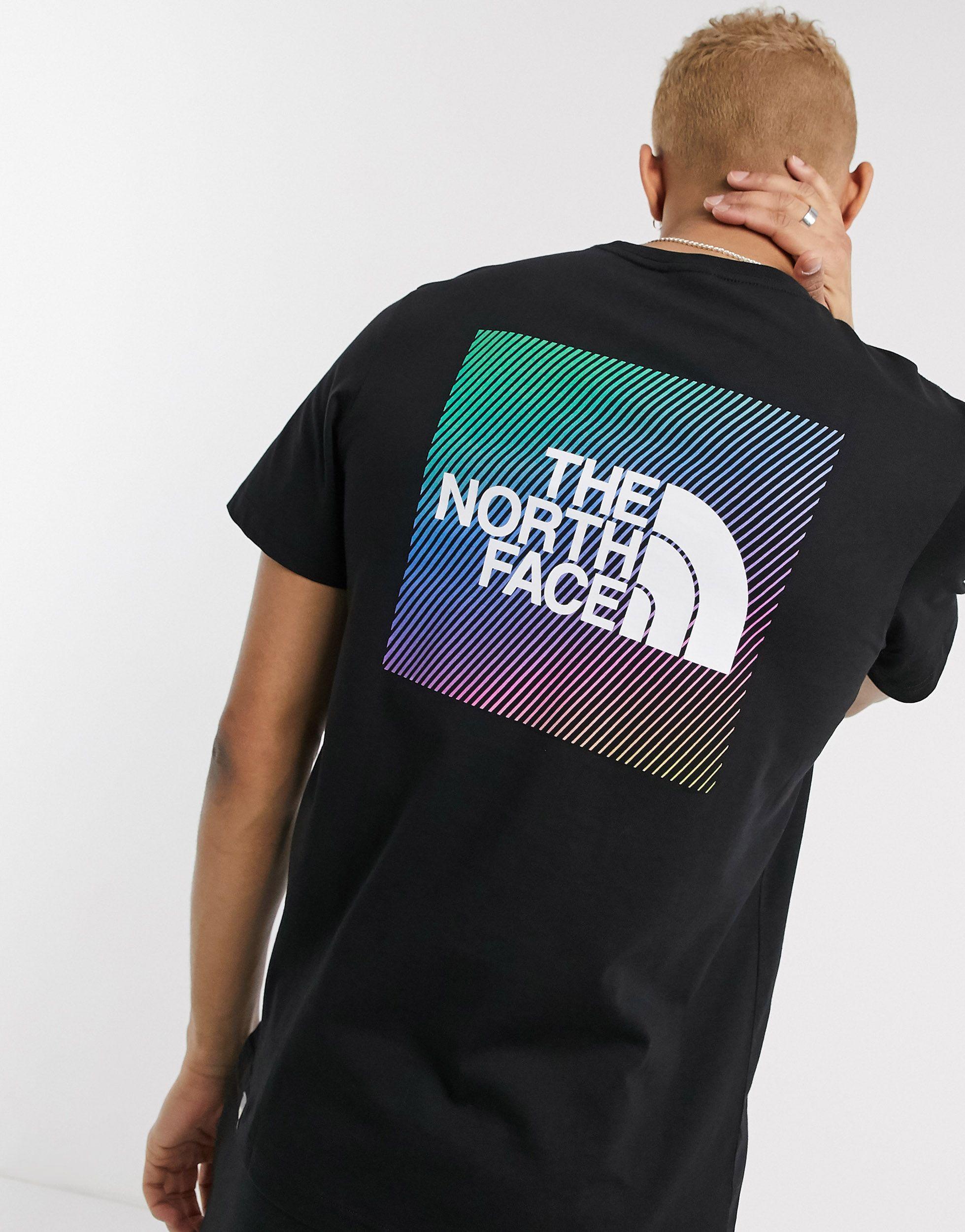 the north face rainbow tee