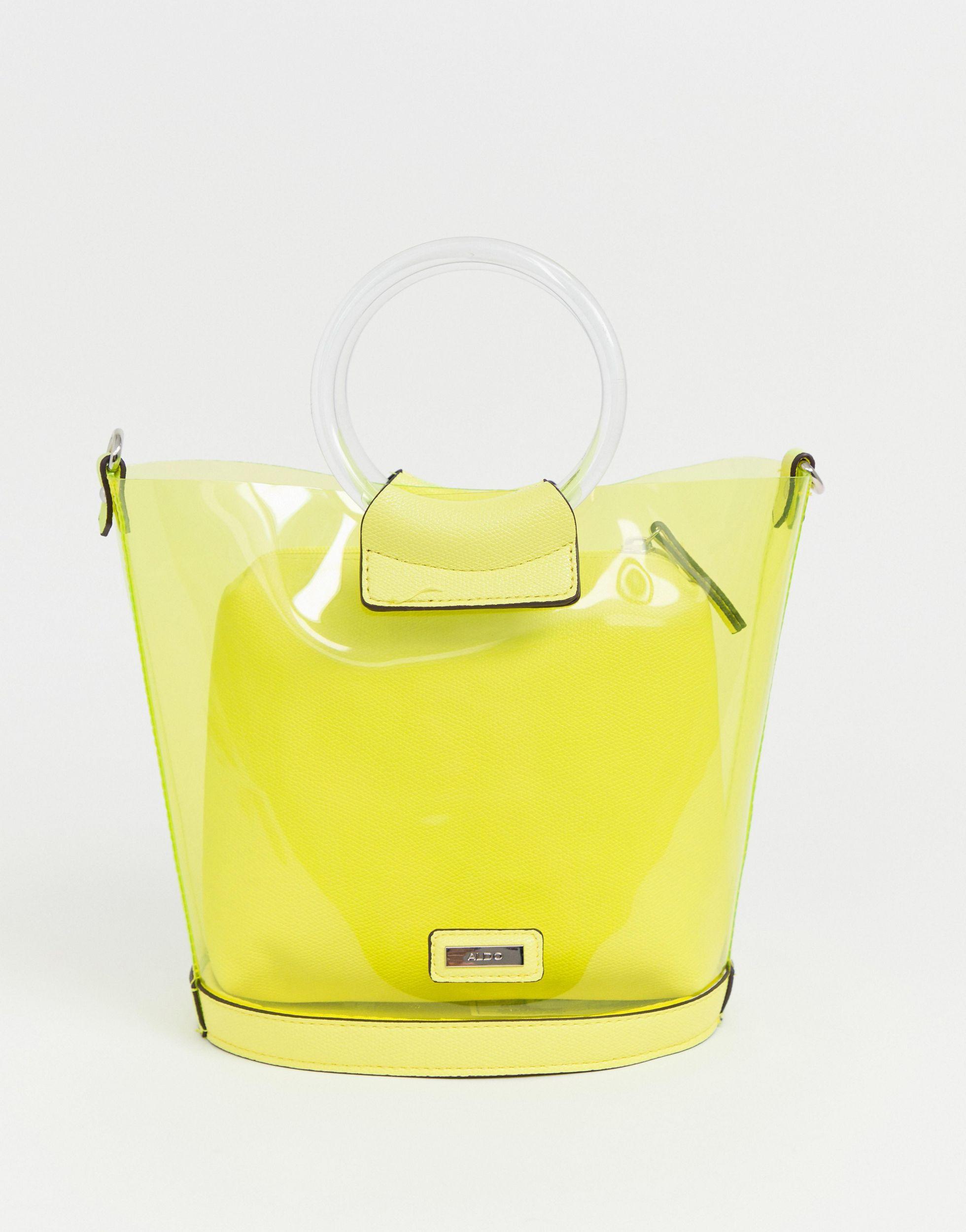 neon clear bag
