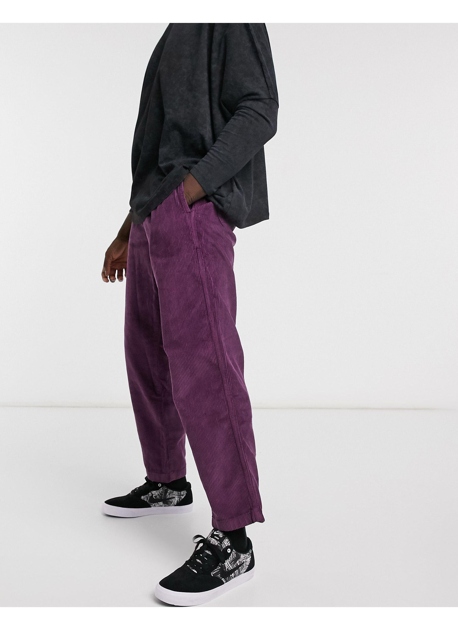 Pantalon décontracté en velours côtelé Obey pour homme en coloris Violet |  Lyst