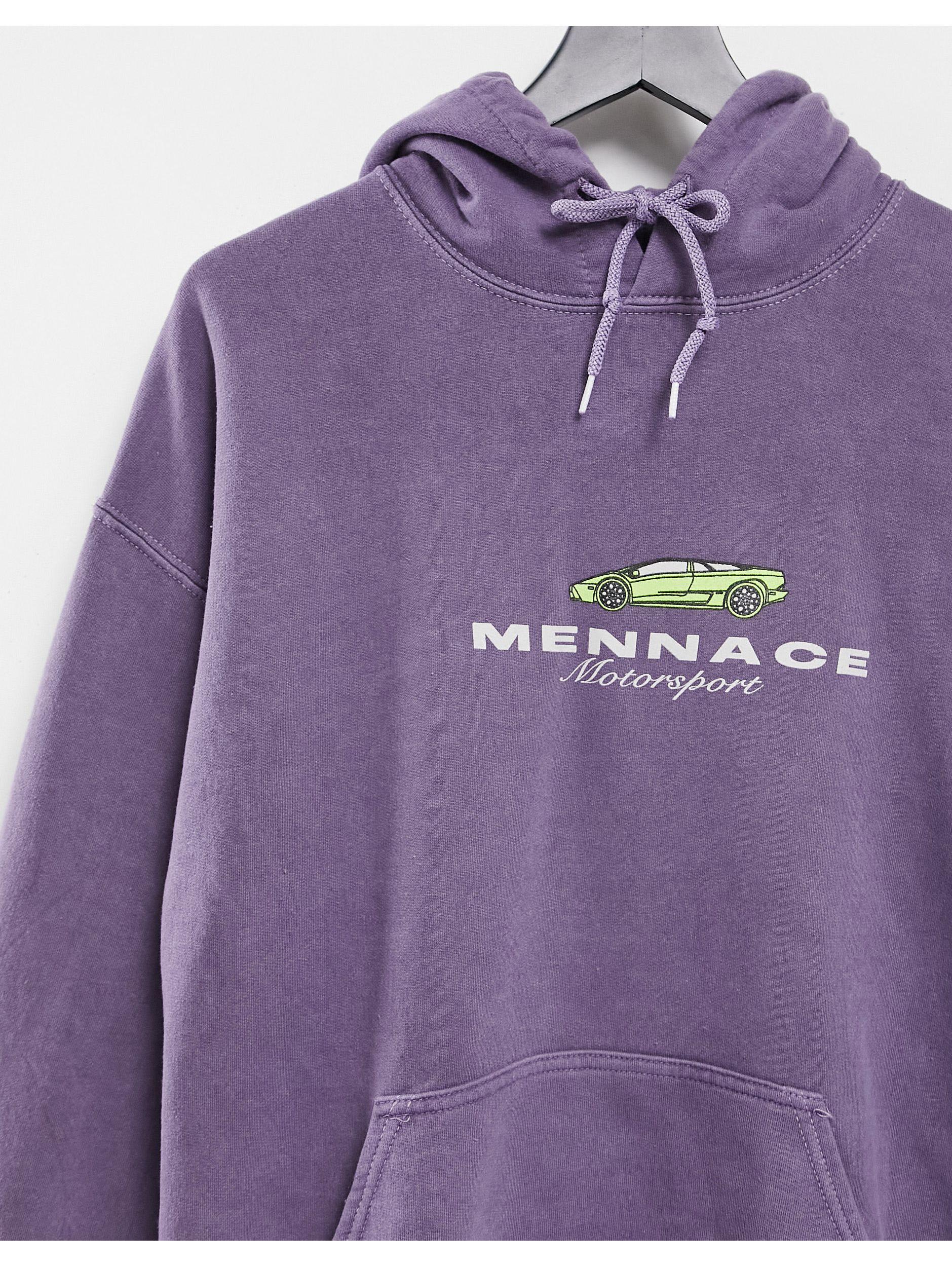 Endeløs Forberedelse Folkeskole Mennace Oversized Hoodie With Motorcross Print in Purple for Men | Lyst  Canada