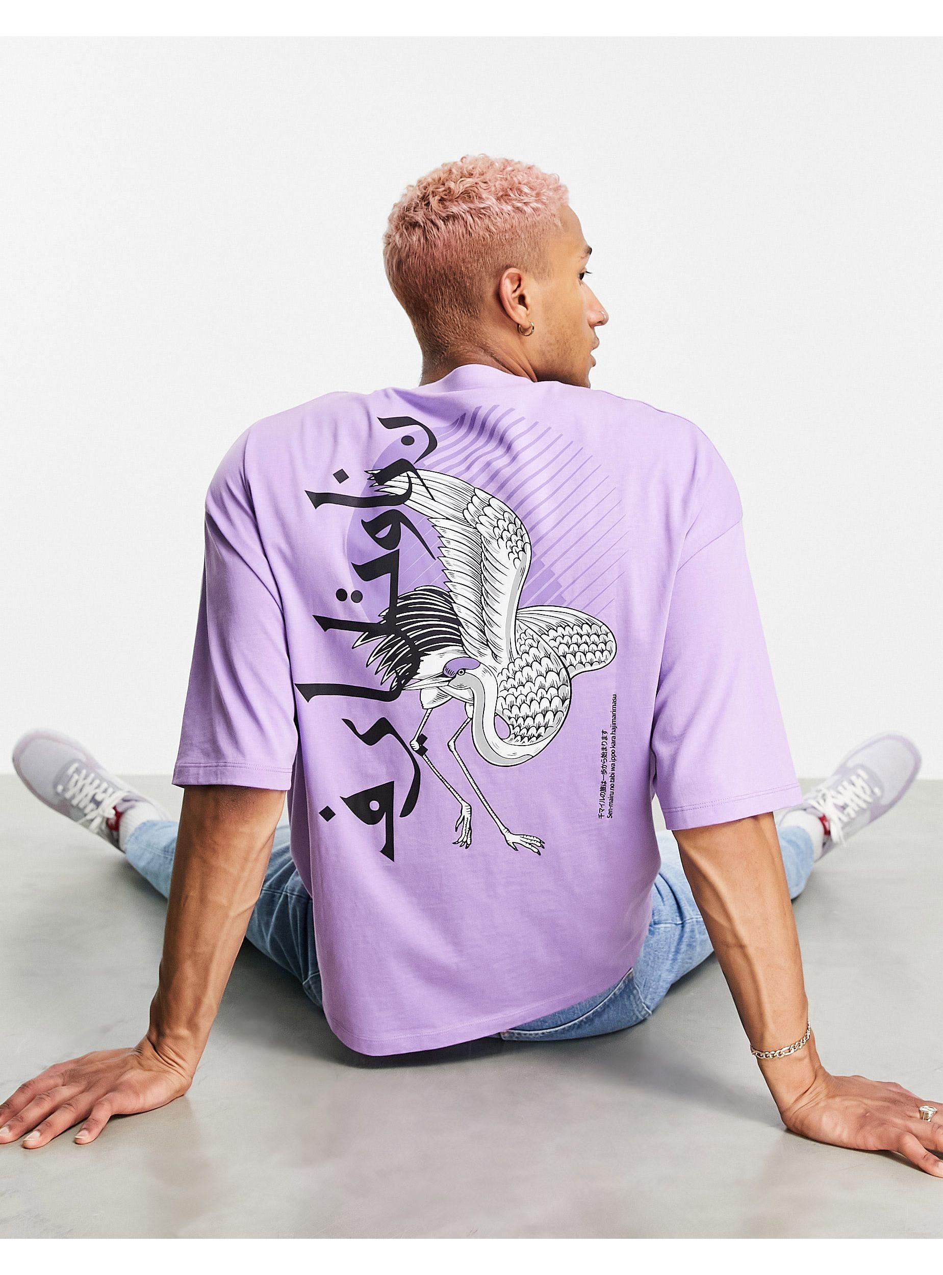 lilac oversized shirt