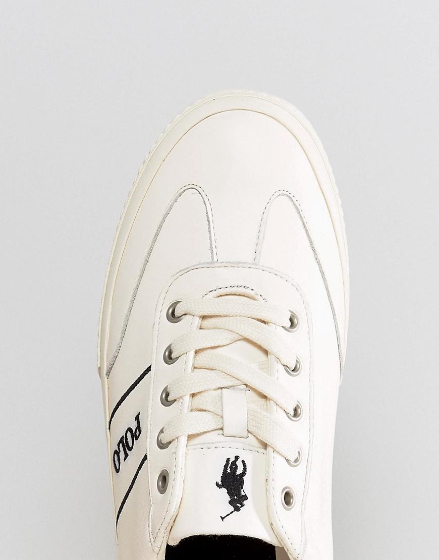 ralph lauren off white trainers