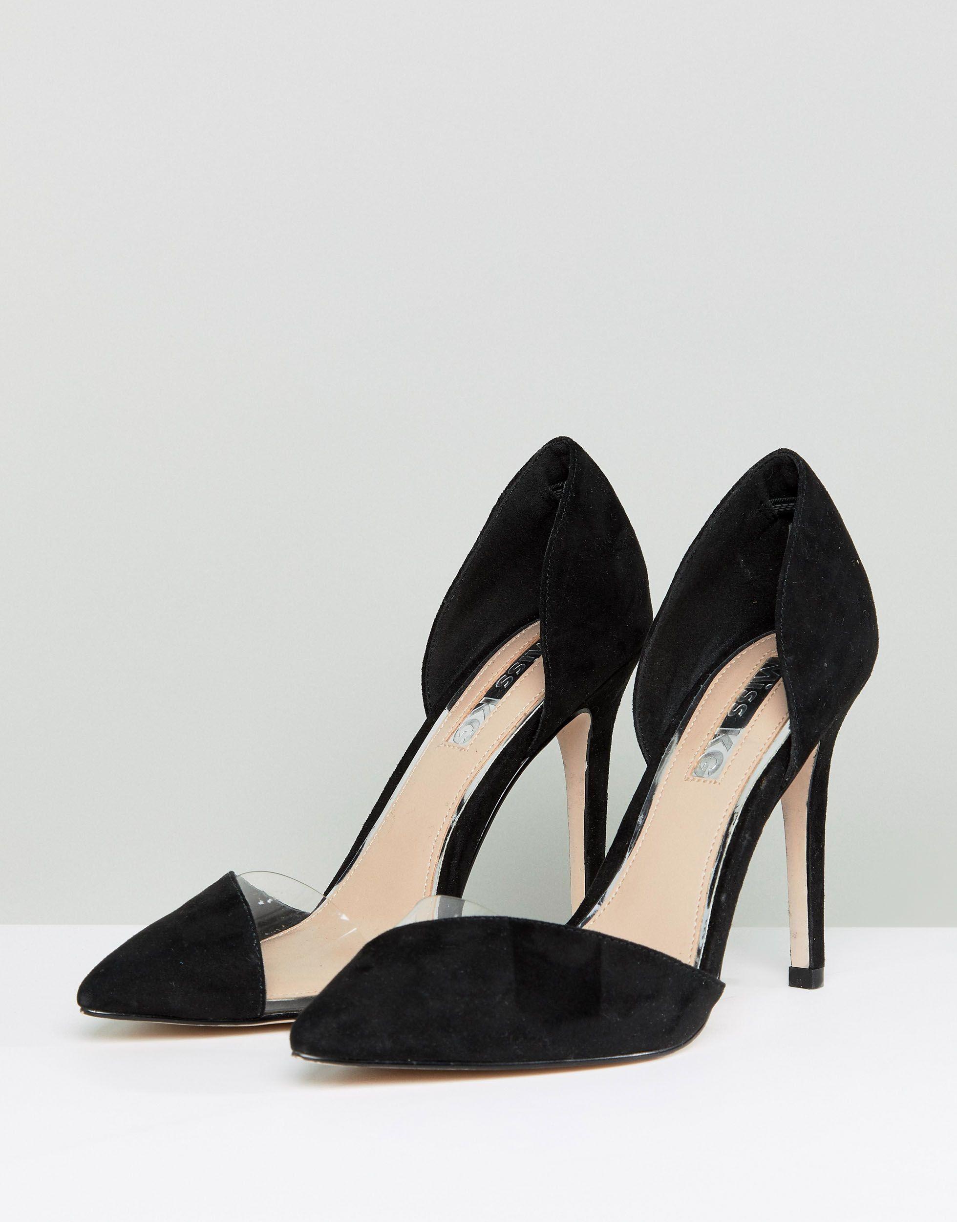 Miss Kg Sally Pale Blue Suede Occasion Heels | Lyst Canada