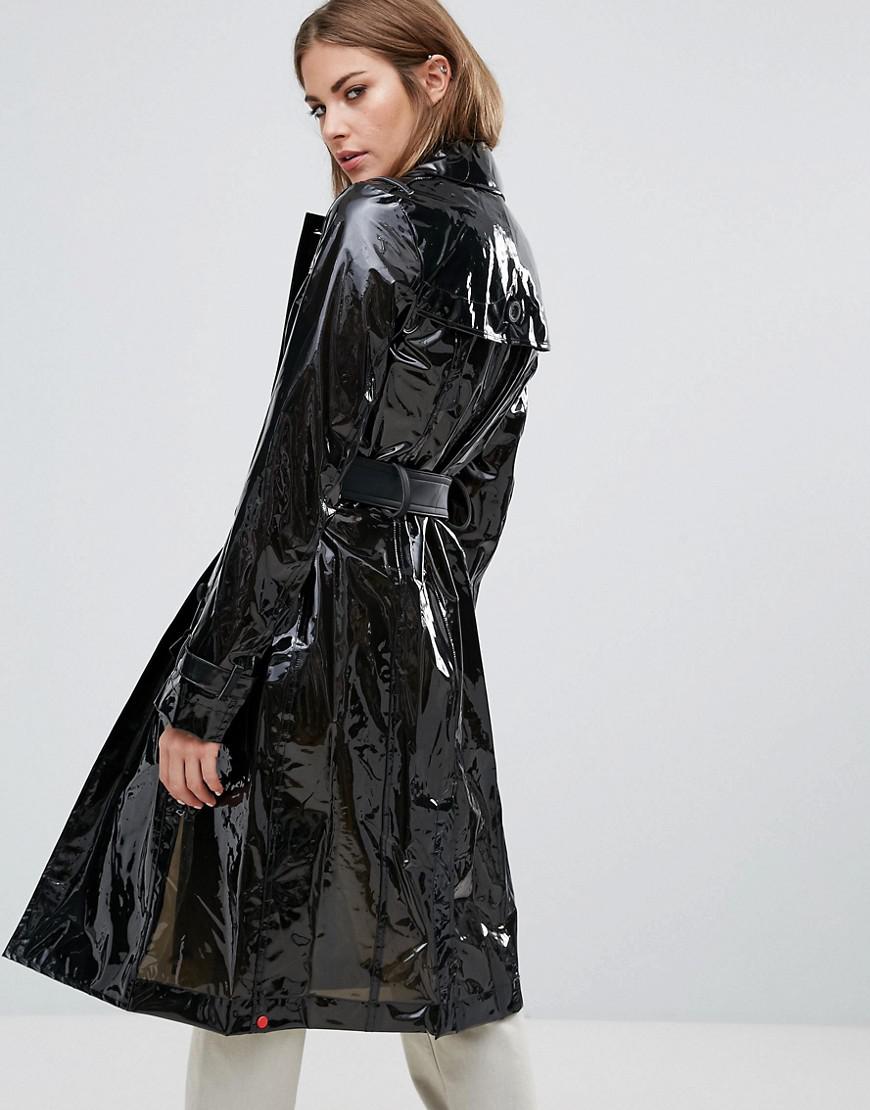 Super Shiny Pu Trench Coat