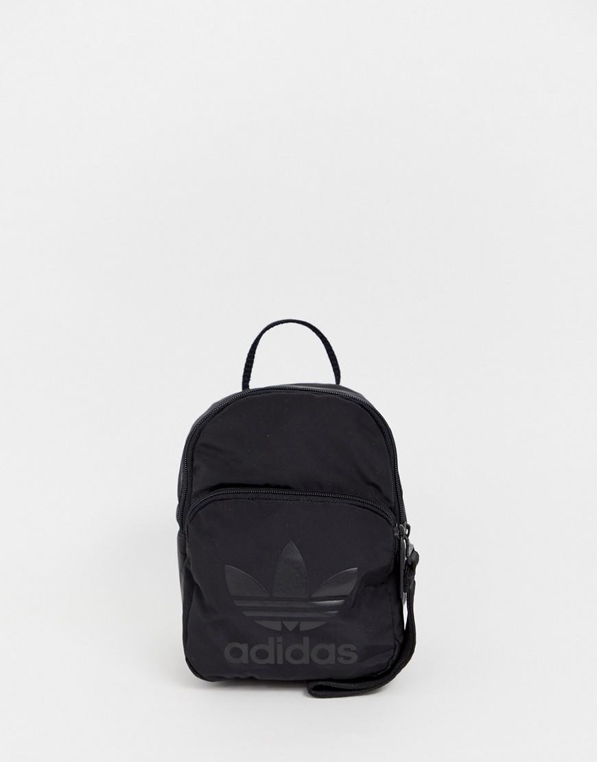 adidas Originals Synthetic Mini Backpack In All Black - Lyst