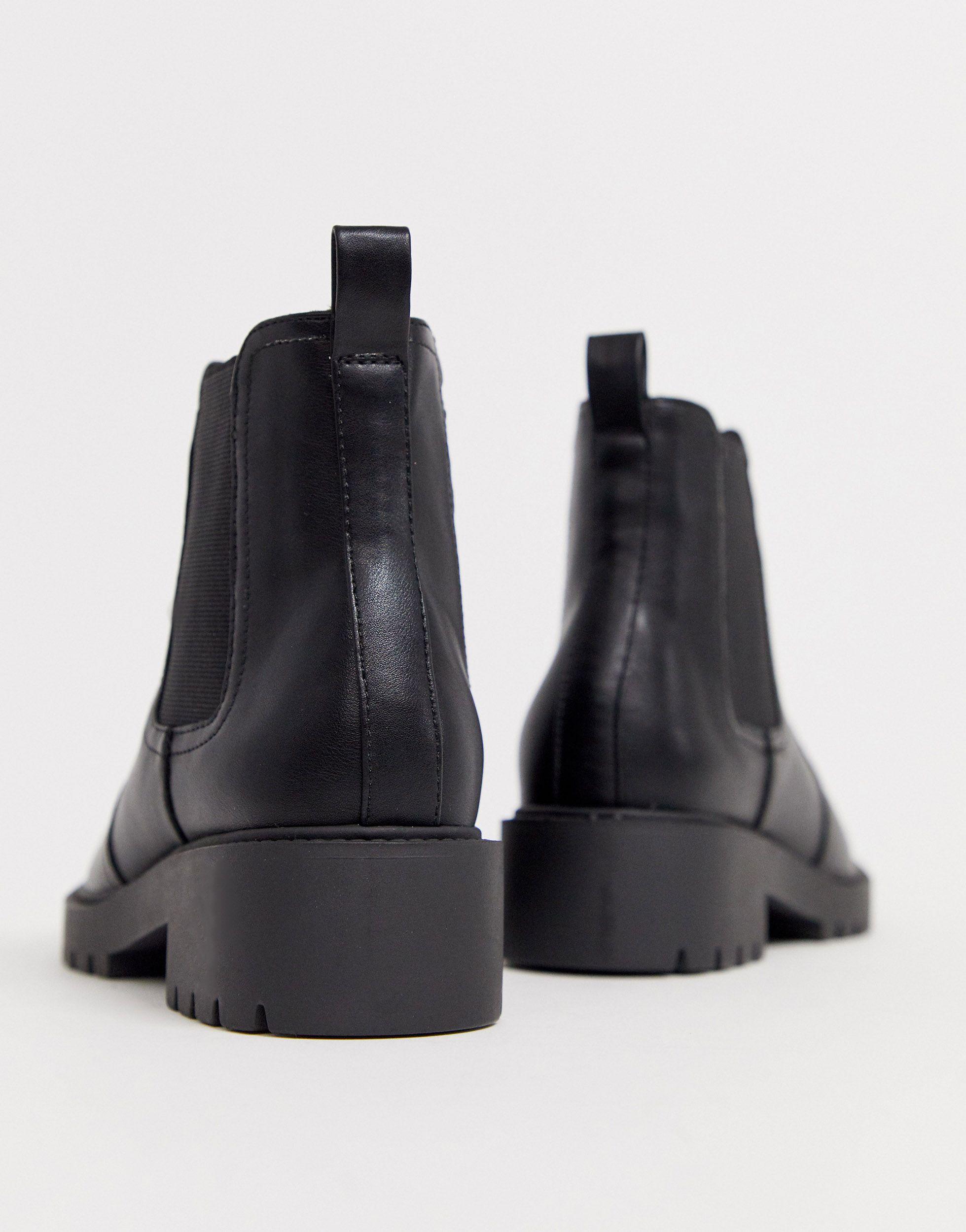 new look flat chunky chelsea boot