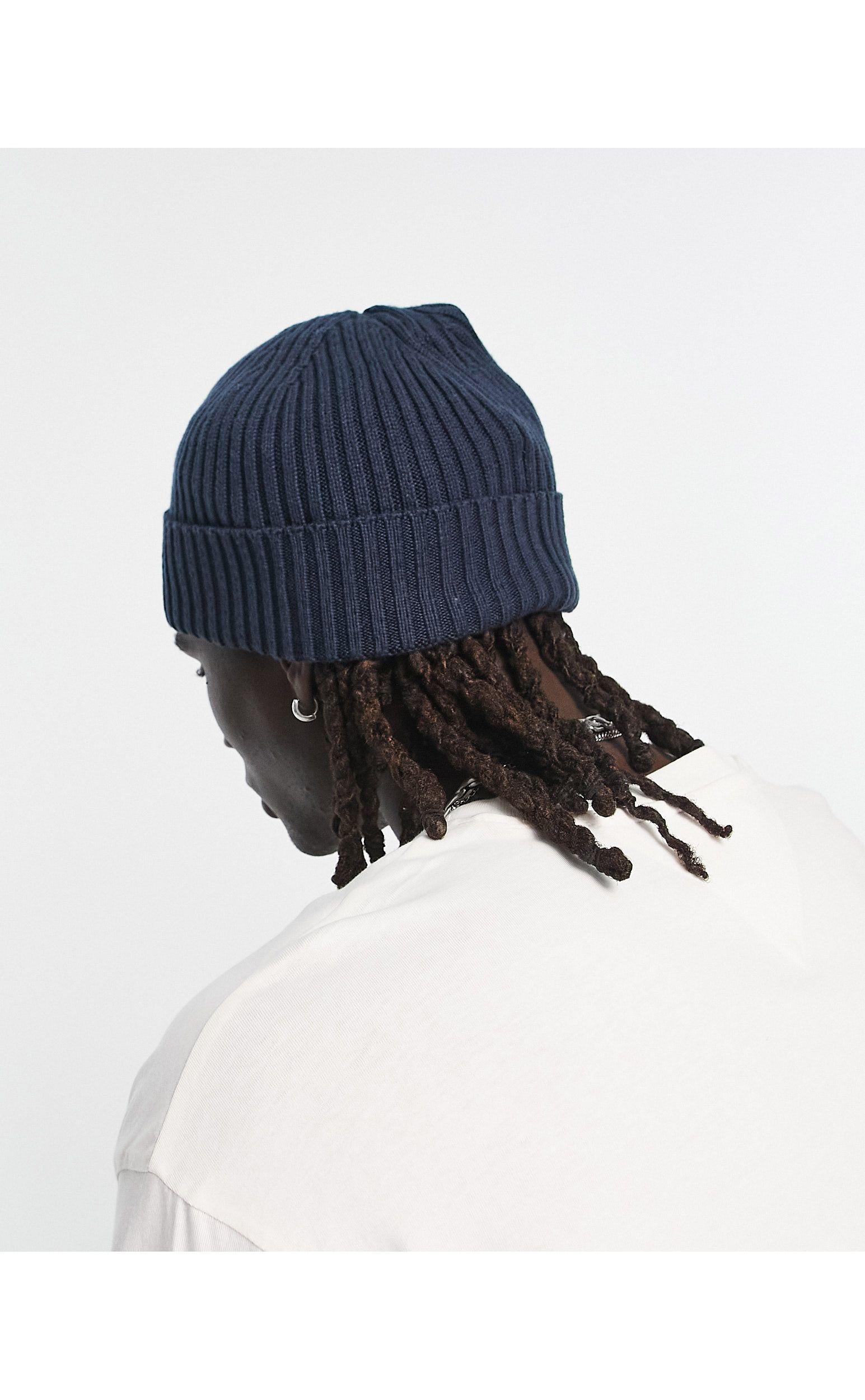 Tommy Hilfiger Flag Ribbed Beanie Hat in White for Men | Lyst