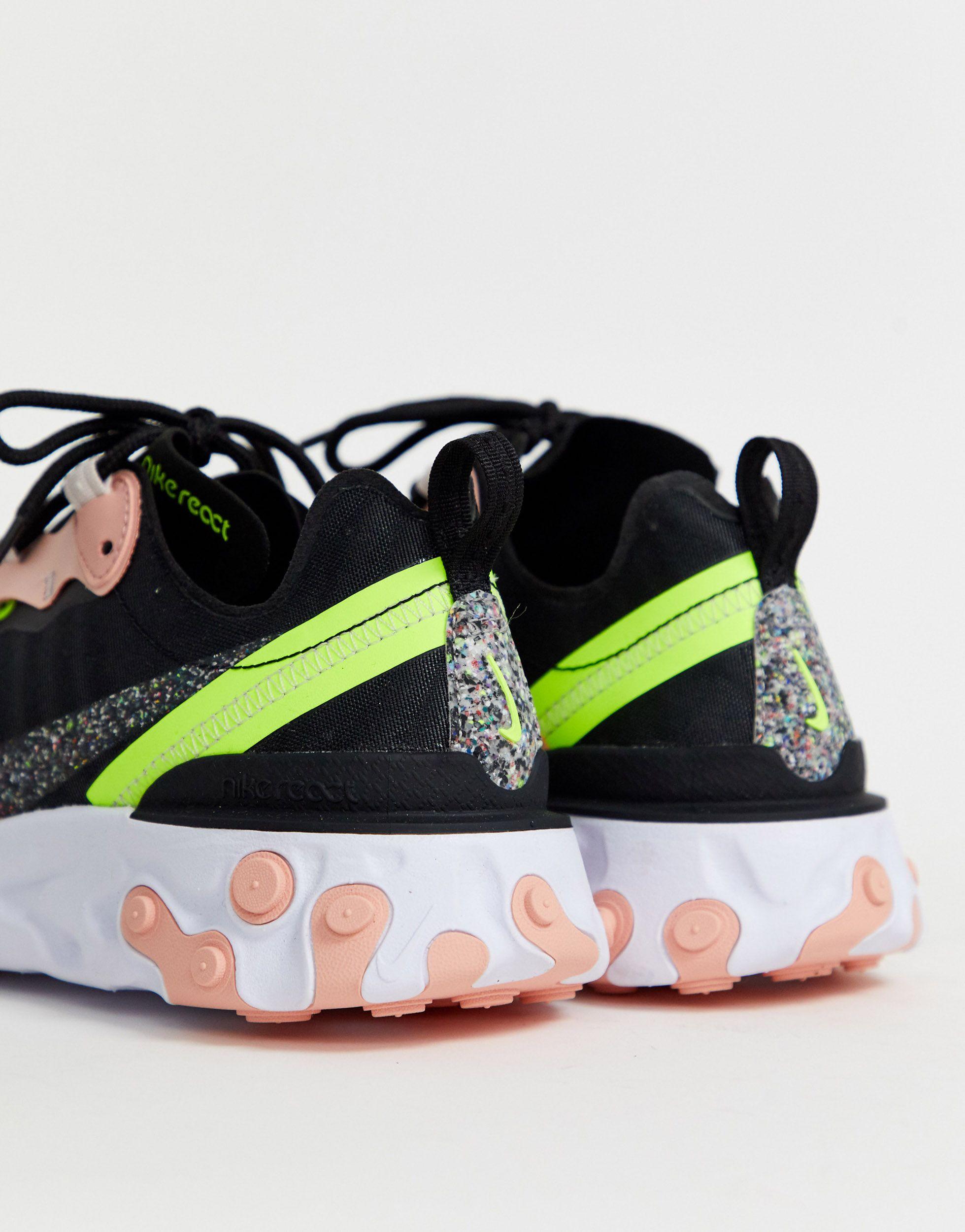 Nike Rubber React Element 55 Premium In Black Save 63 Lyst