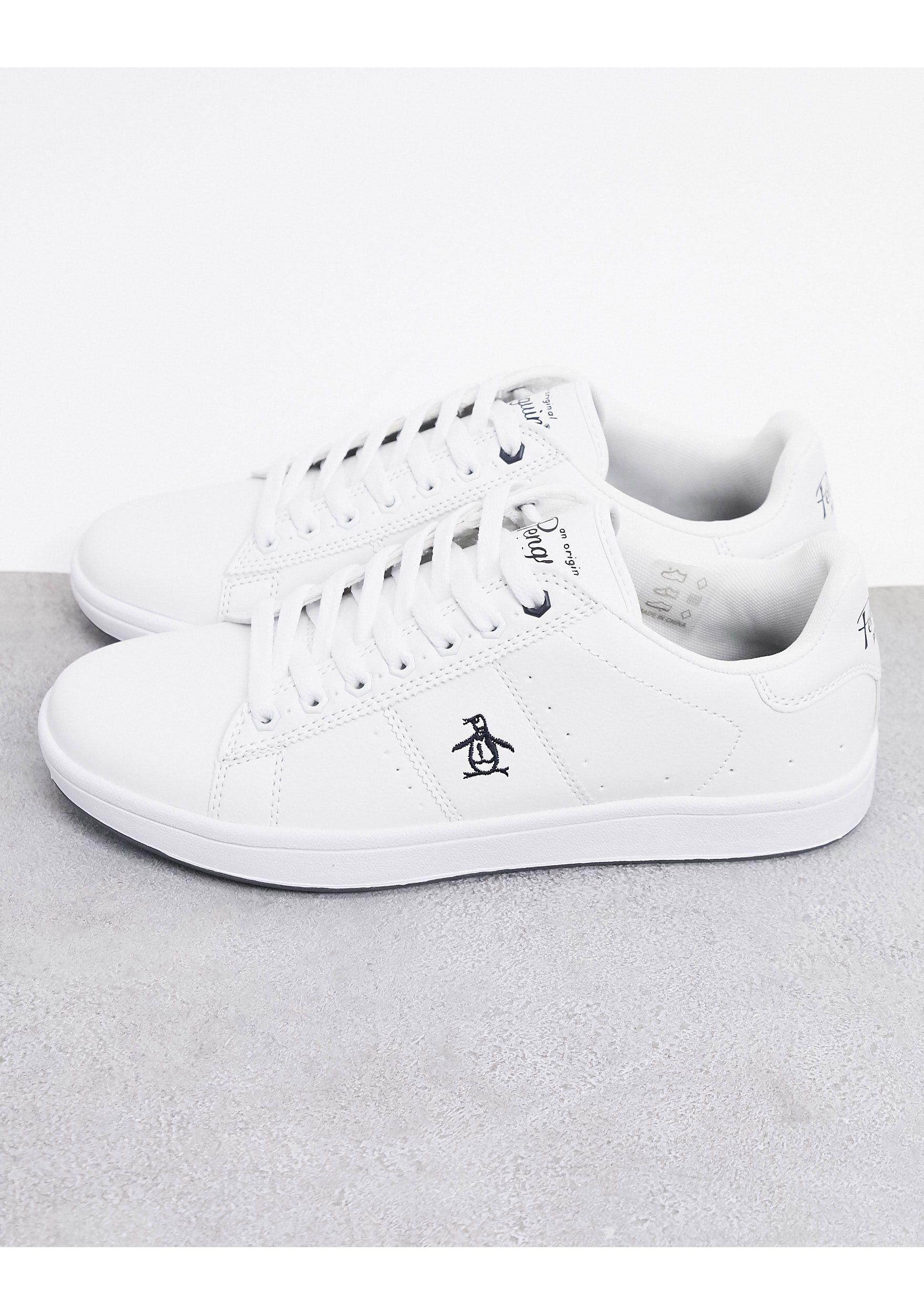 Original Penguin Steadman Lace Up Trainers in White for Men | Lyst