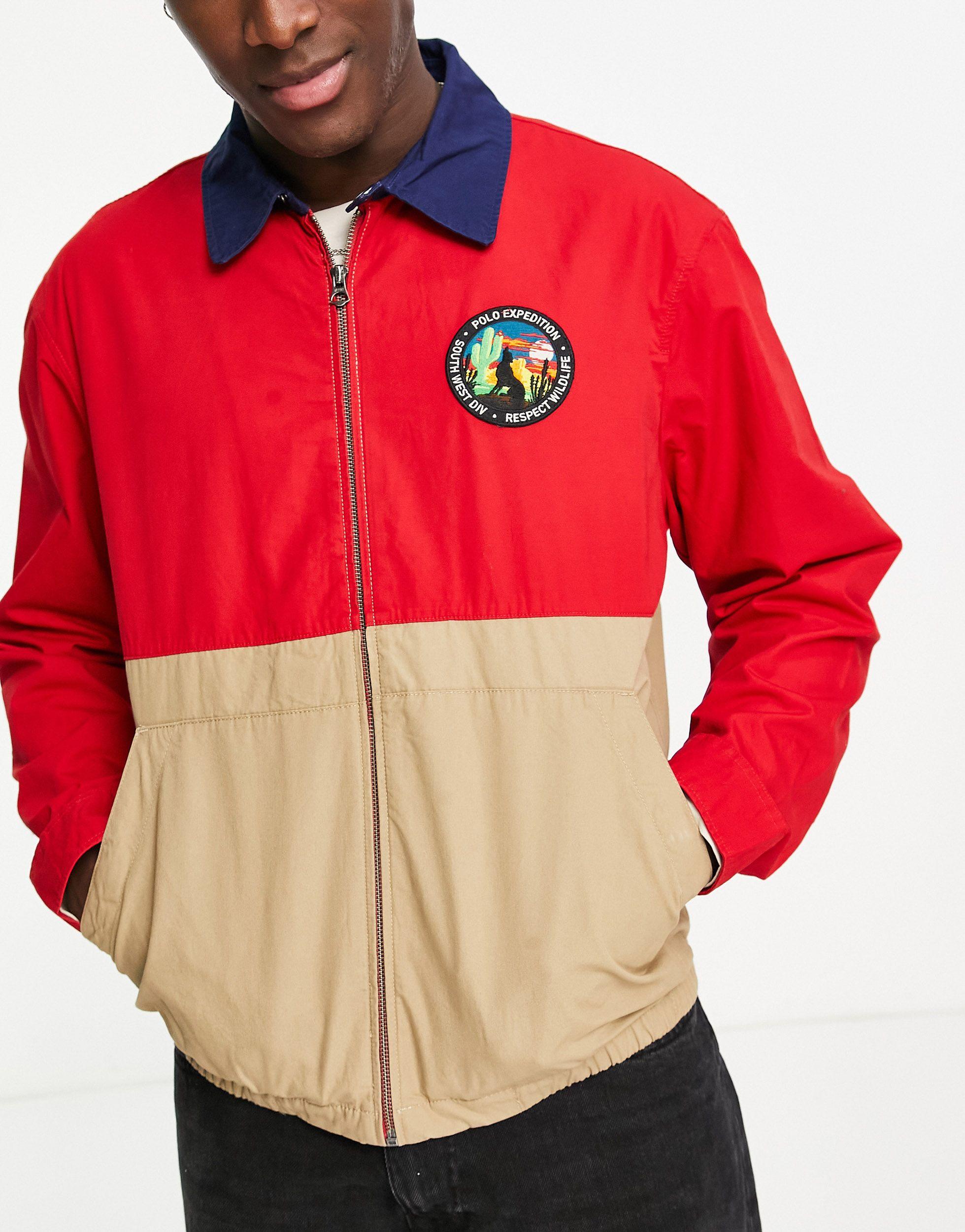 Polo Ralph Lauren Club Bayport Colourblock Windbreaker in Red for Men Lyst Australia