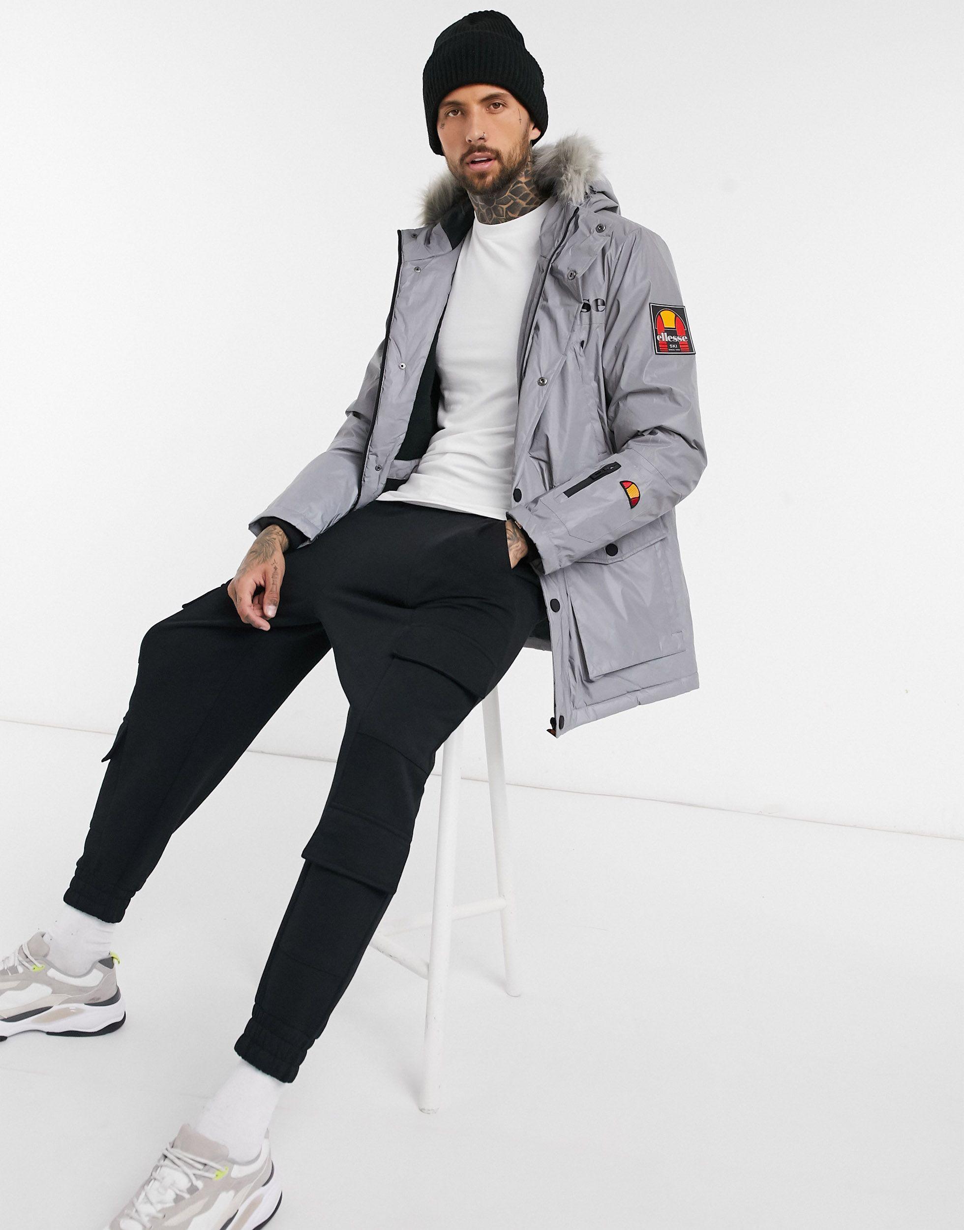 ellesse fur hoodie