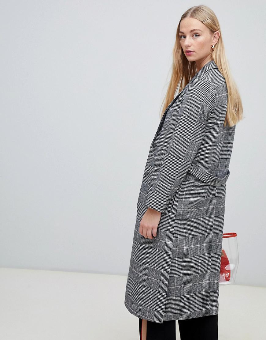 new look bar back maxi coat