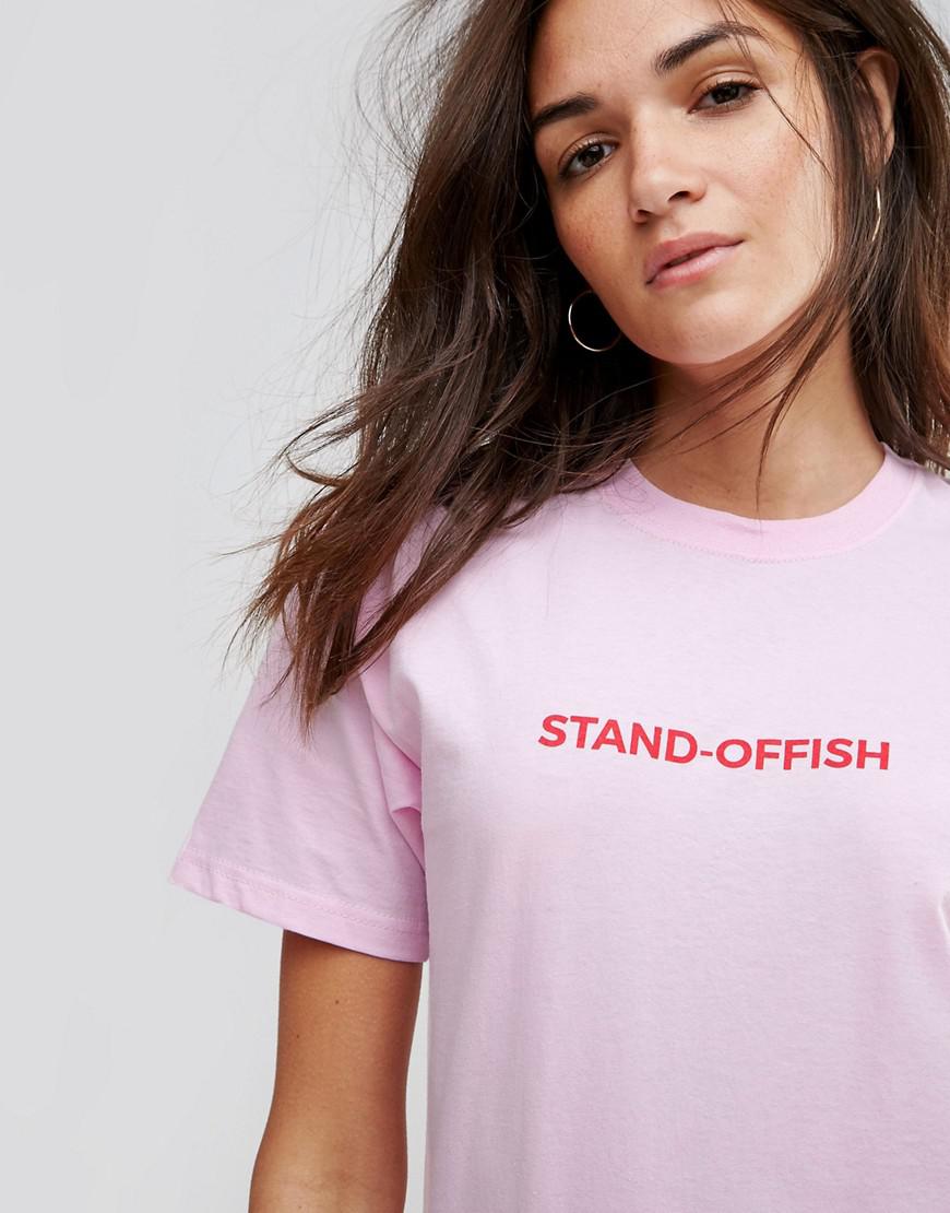 Adolescent Clothing Cotton Stand Offish T Shirt In Pink Lyst Adolescent Clothing Cotton Stand Offish T Shirt In Pink Lyst