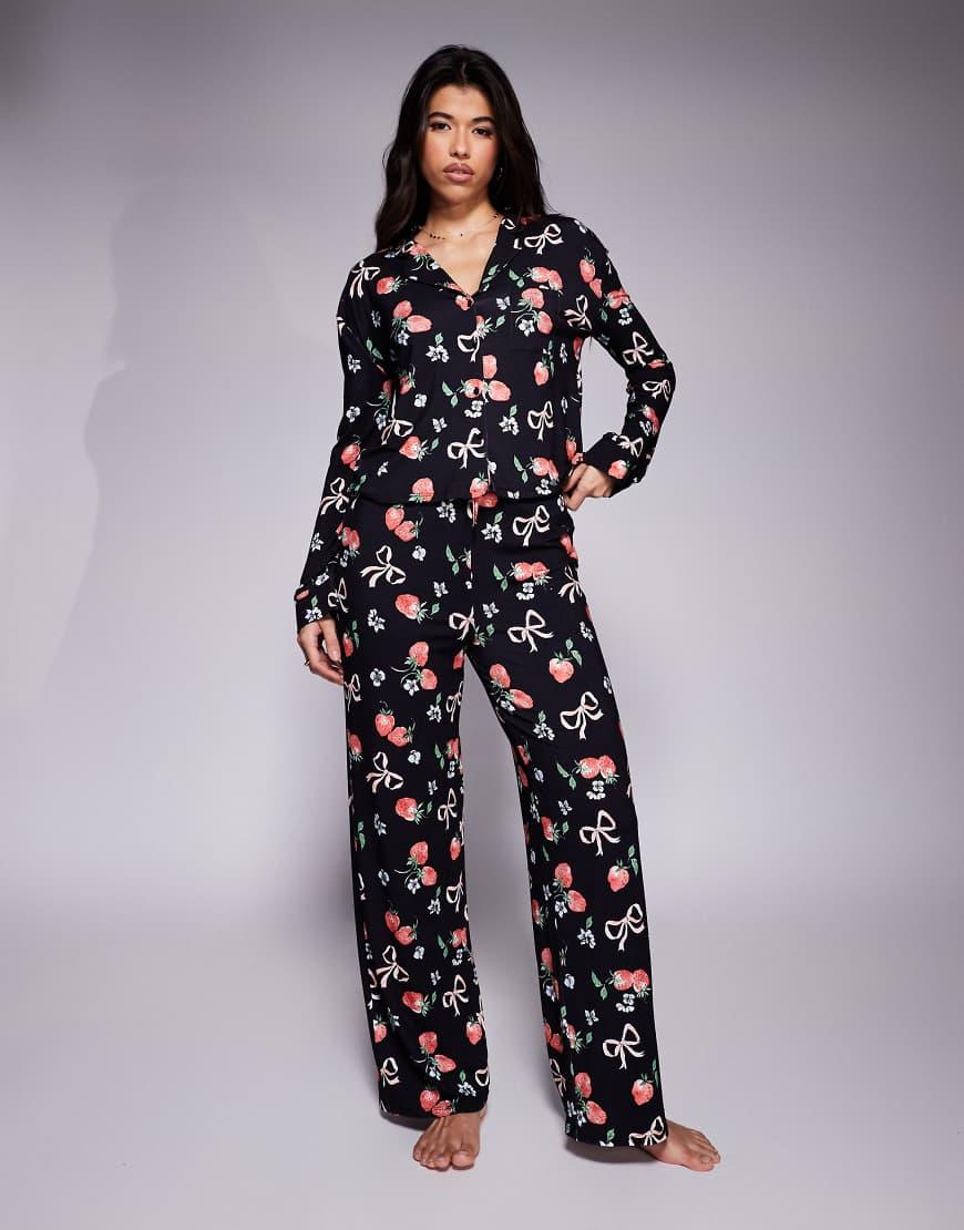 Botones Conjunto Pijama Algodon Mujer Invierno Pijamas Modelos