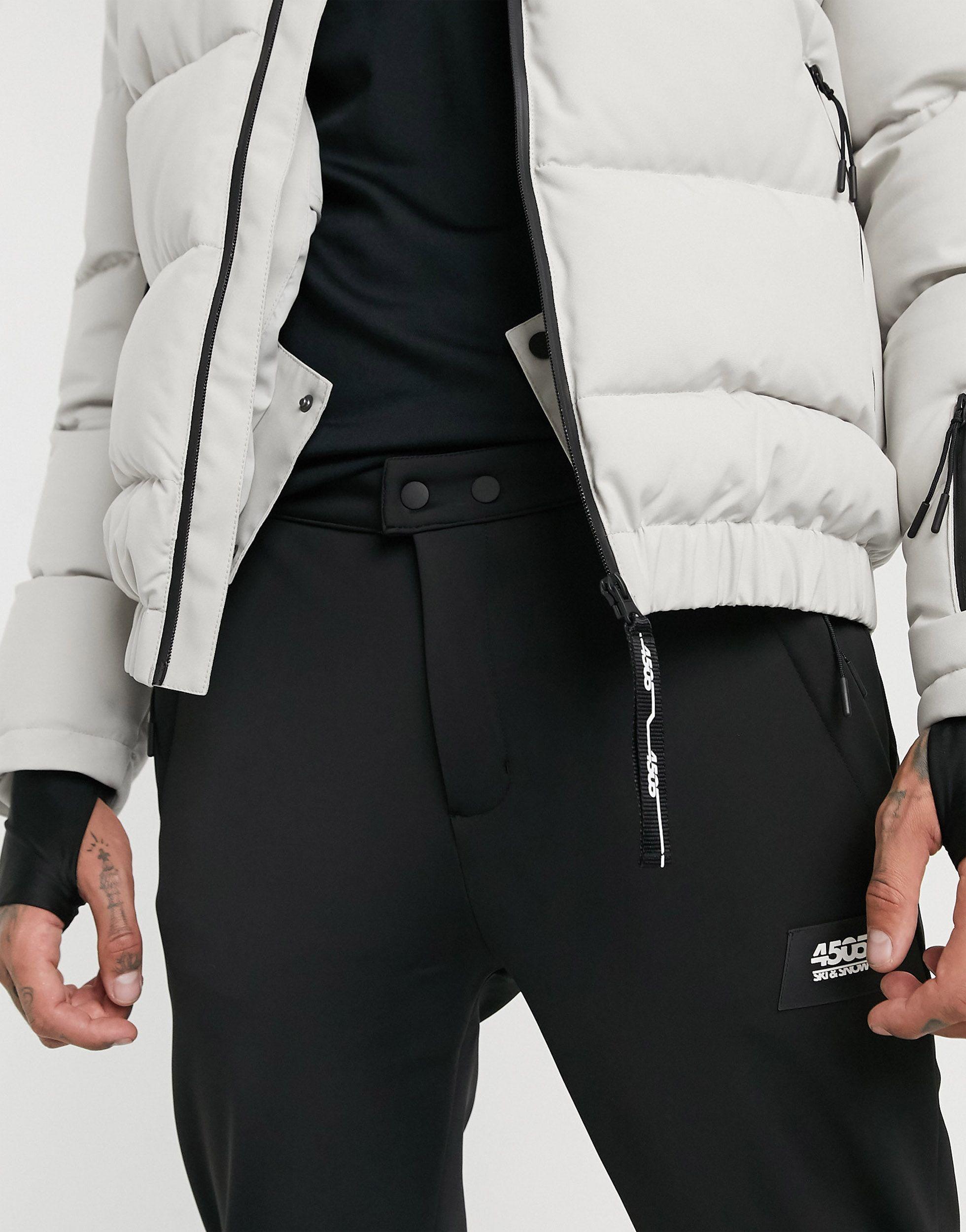 ASOS 4505 Fleece Skinny Fit Ski Pant in Black for Men - Lyst