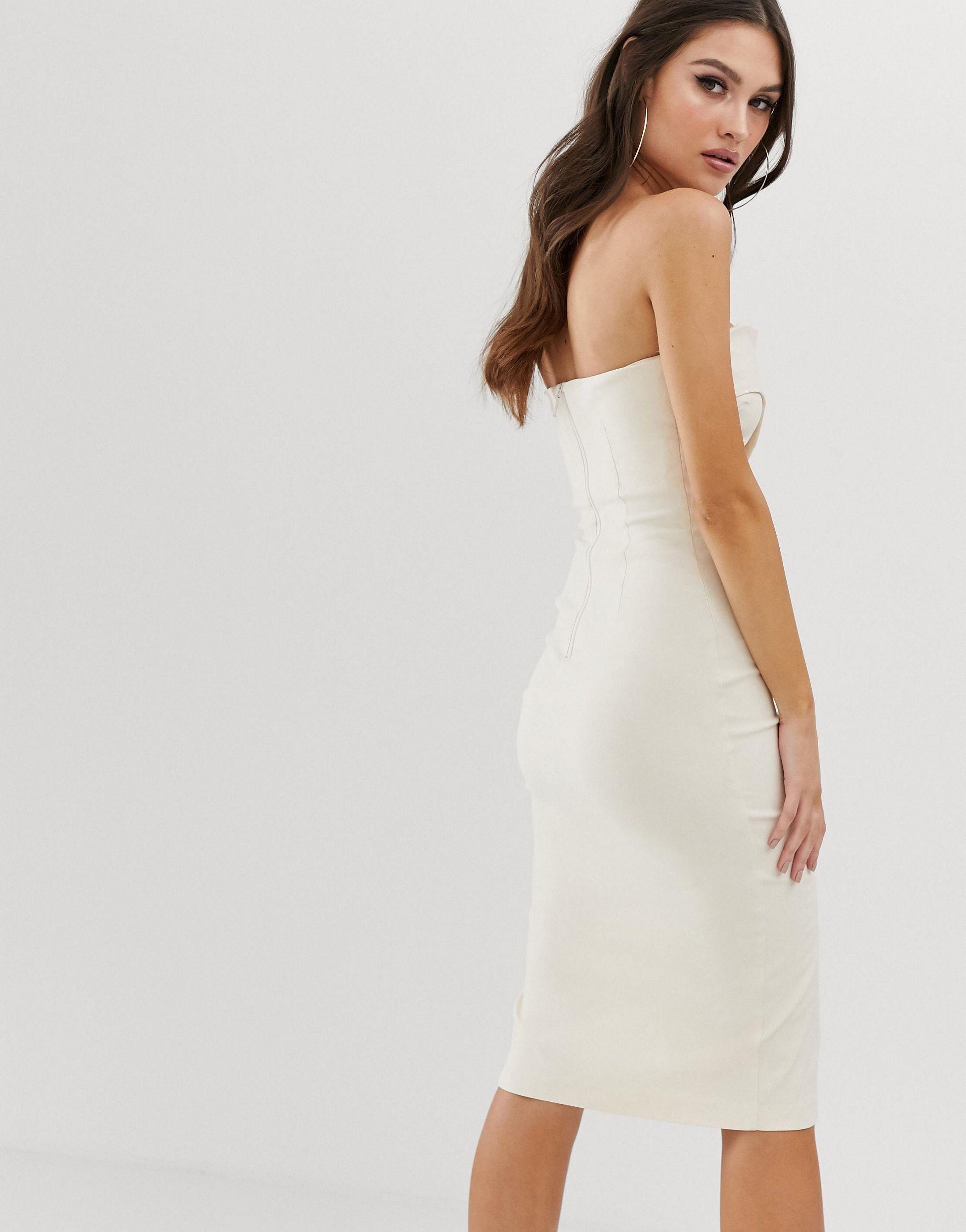 vesper bandeau midi dress
