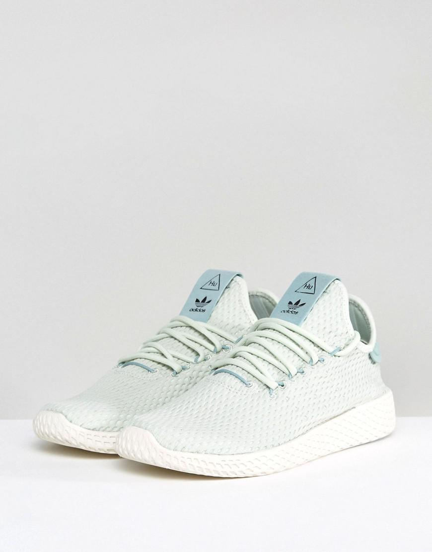 pharrell williams tennis hu shoes green