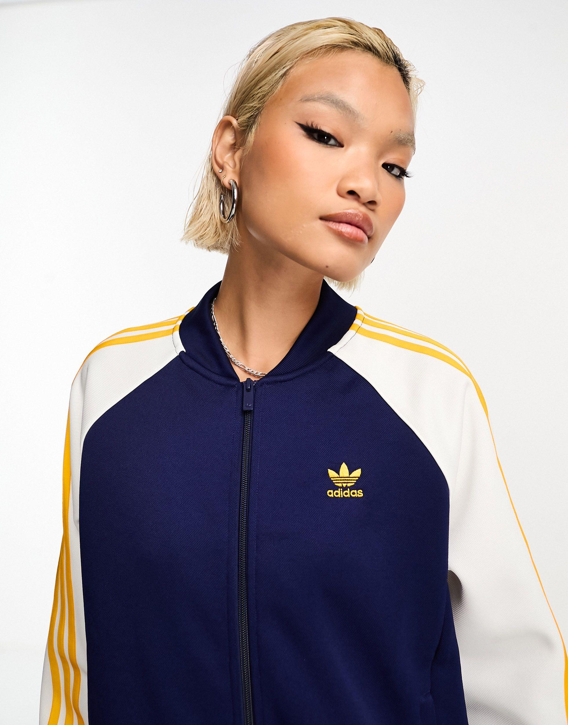 adidas Originals Adicolor Track Top in Blue Lyst UK