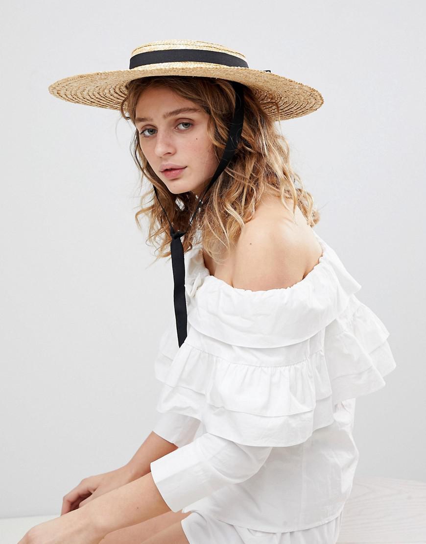 flat boater hat
