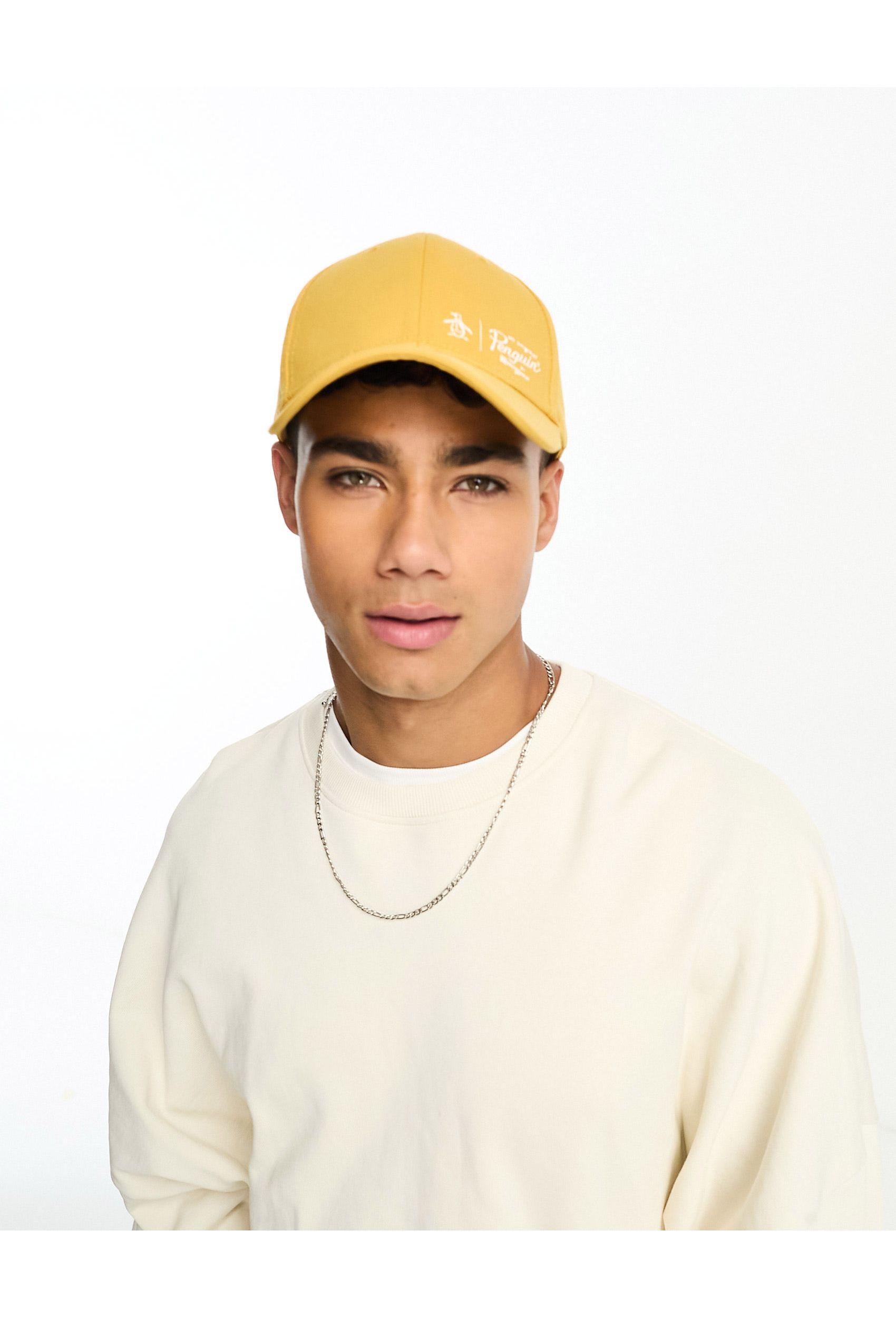 Original Penguin Penguin Classic Logo Cap in Yellow for Men | Lyst UK