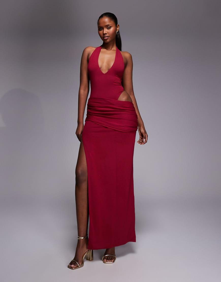 long sleeve plunge bodycon dress Oh Polly Red Plunging Neckline Oh Polly Red Plunge Dress LULU'S inv-22 Lace Hannah Floor-Length Blue Camellia Women's size:XL The versatile design transitions