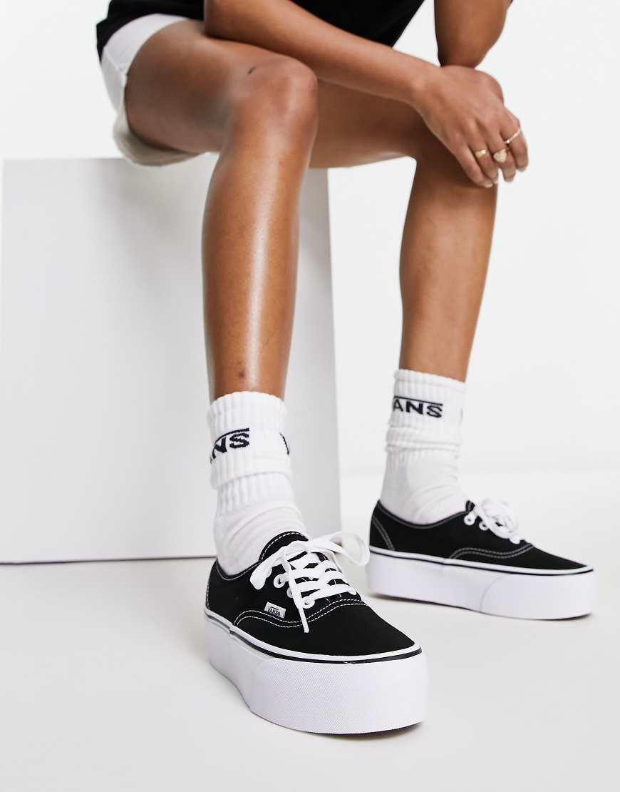 Asos Vans Authentic White Platform Vans Old Skool Stackform