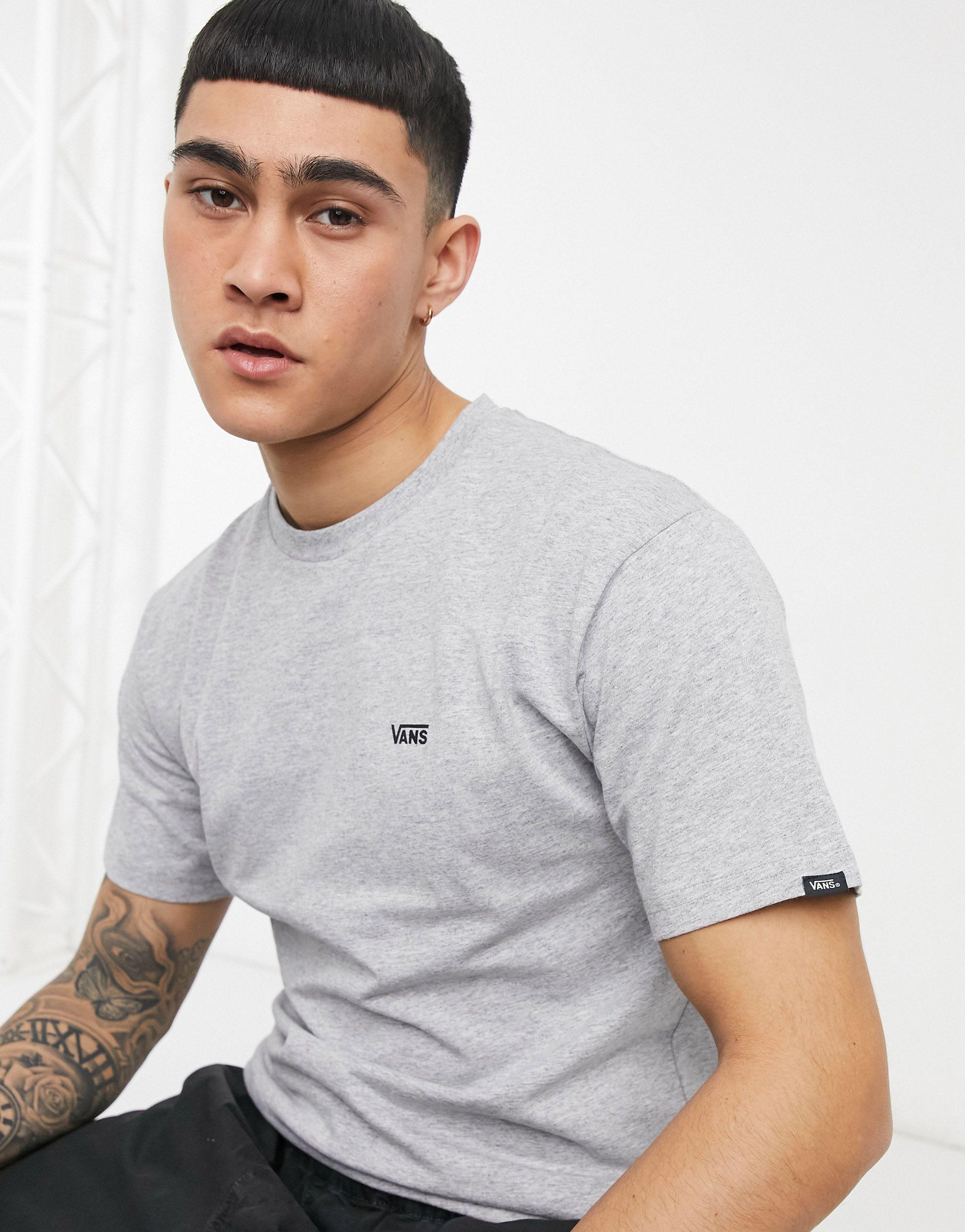 Vans Cotton Small Logo T-shirt in Grey 