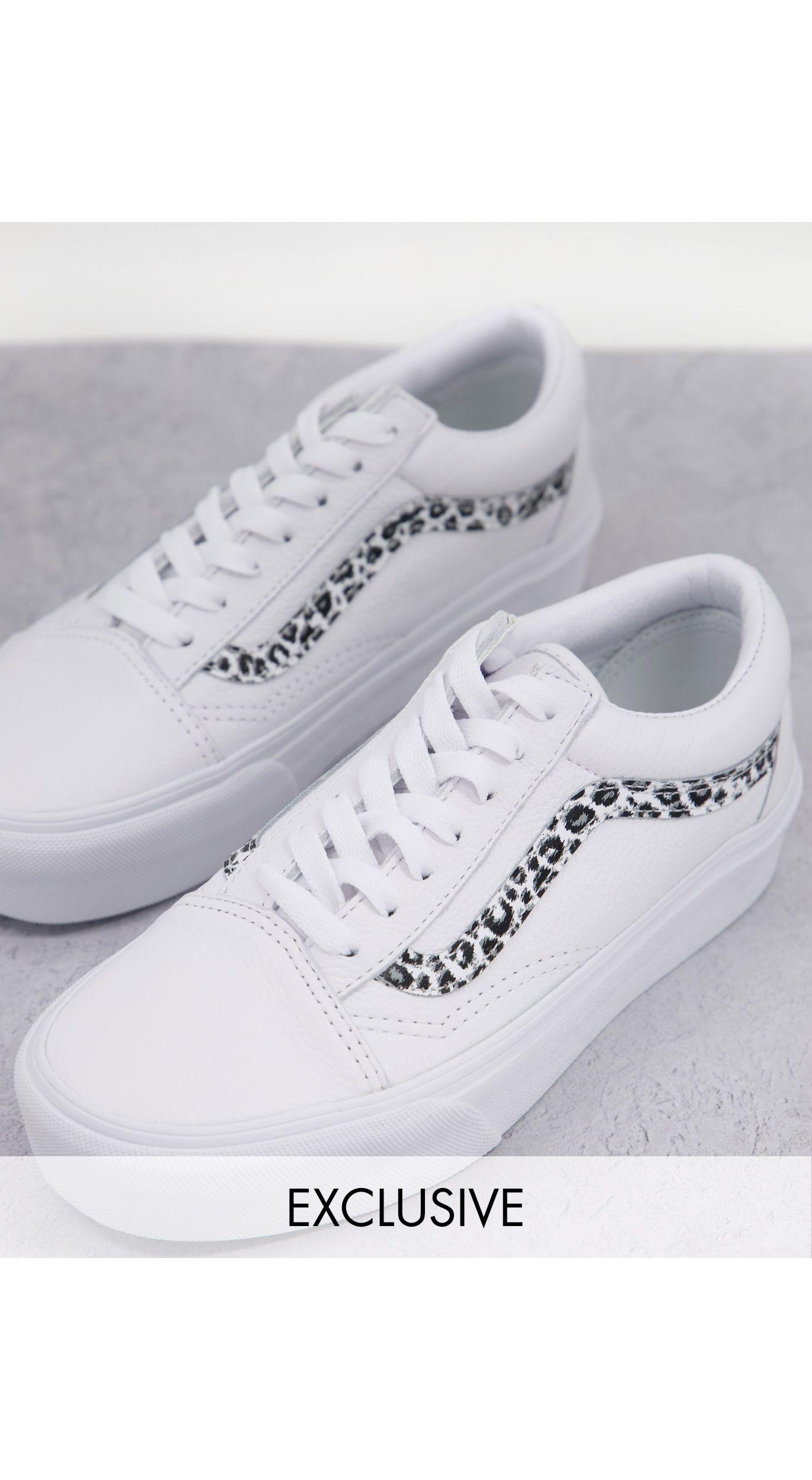 Vans Old Skool sneakers met plateauzool Zwart - Schoenen.nl
